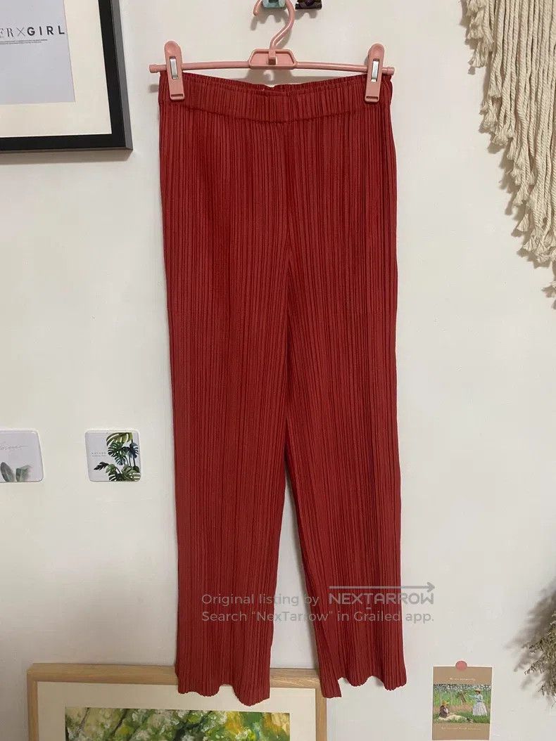 Issey Miyake Red Pants