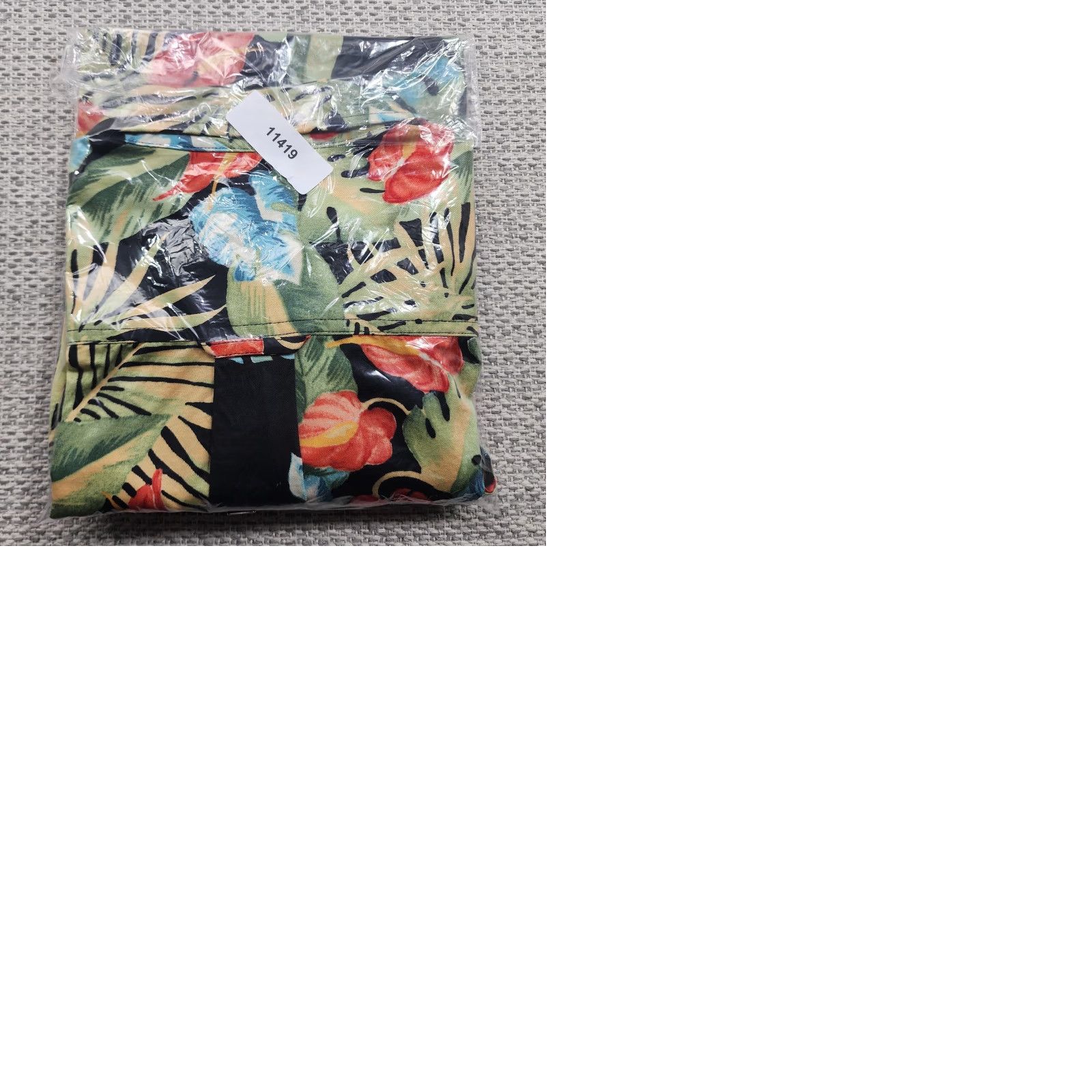 Vintage VINTAGE Caribbean Blues Shirt Mens XL Black Hawaiian Aloha Button Up Tropical Floral Shirt Size US XL / EU 56 / 4 - 9 Thumbnail