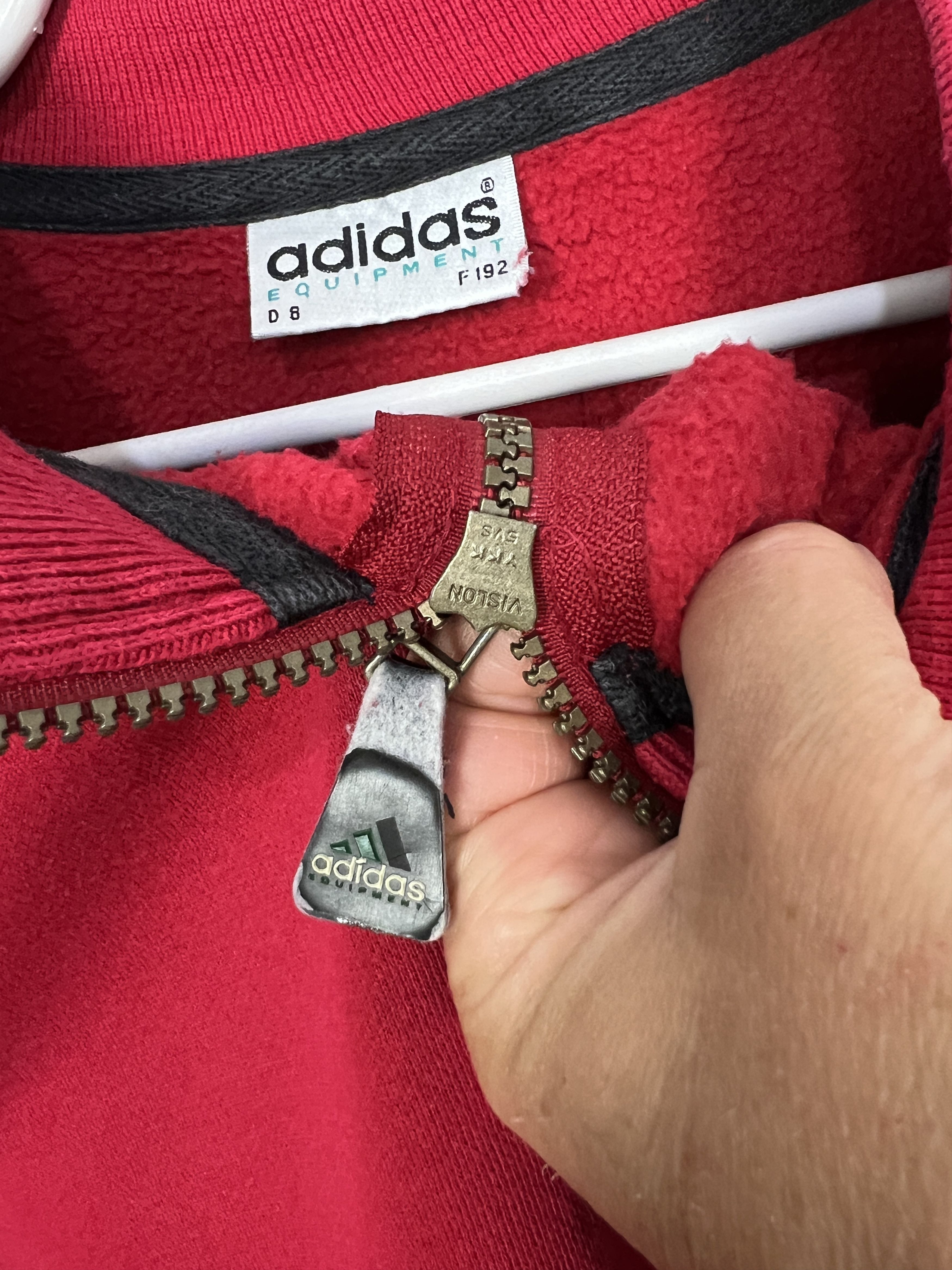 Adidas Vintage 90's Adidas Equipment Red Sweatshirt Mens Crewneck Size US XL / EU 56 / 4 - 5 Thumbnail