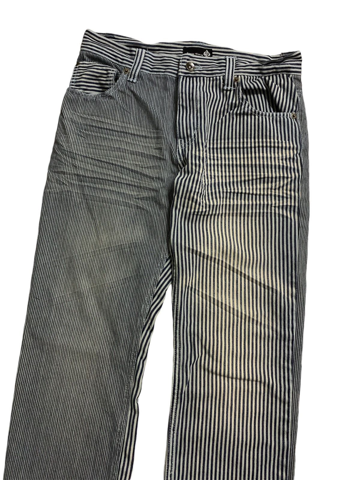 semanticdesign 💥Vtg Japanese Jungle Storm Hickory Stripe Pant Size US 31 - 4 Thumbnail