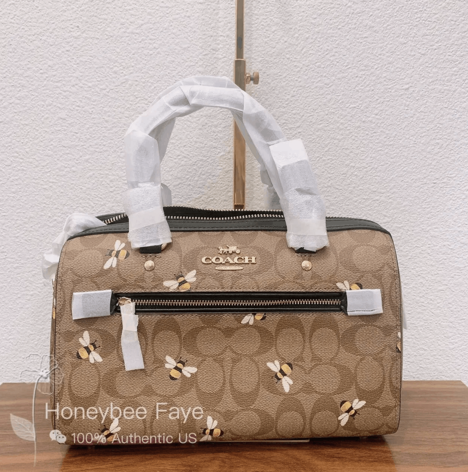 COACH Signature Floral Embroidery Bee