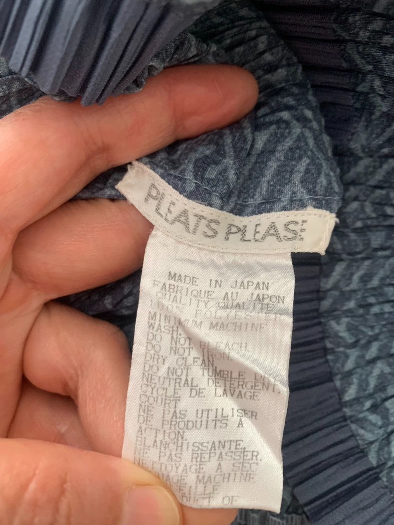 Issey Miyake issey miyake size：3 Blue patterned top 2506-Nextarrow Size XXS / US 00 / IT 34 - 2 Thumbnail