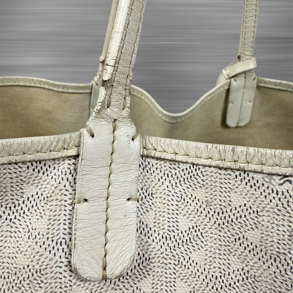 Goyard Goyard St. Louis PM Tote Bag Coated Canvas Leather White Size ONE SIZE - 6 Thumbnail