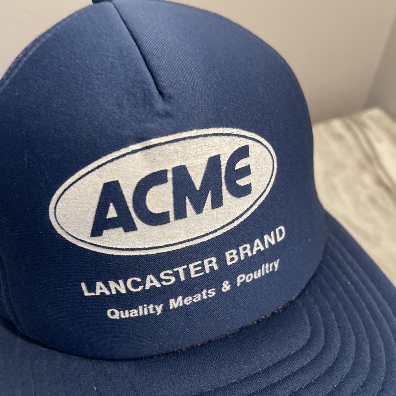 Vintage Vtg 1980’s Trucker Hat Snapback Cap ACME Lancaster Brand 1 Size ONE SIZE - 2 Thumbnail