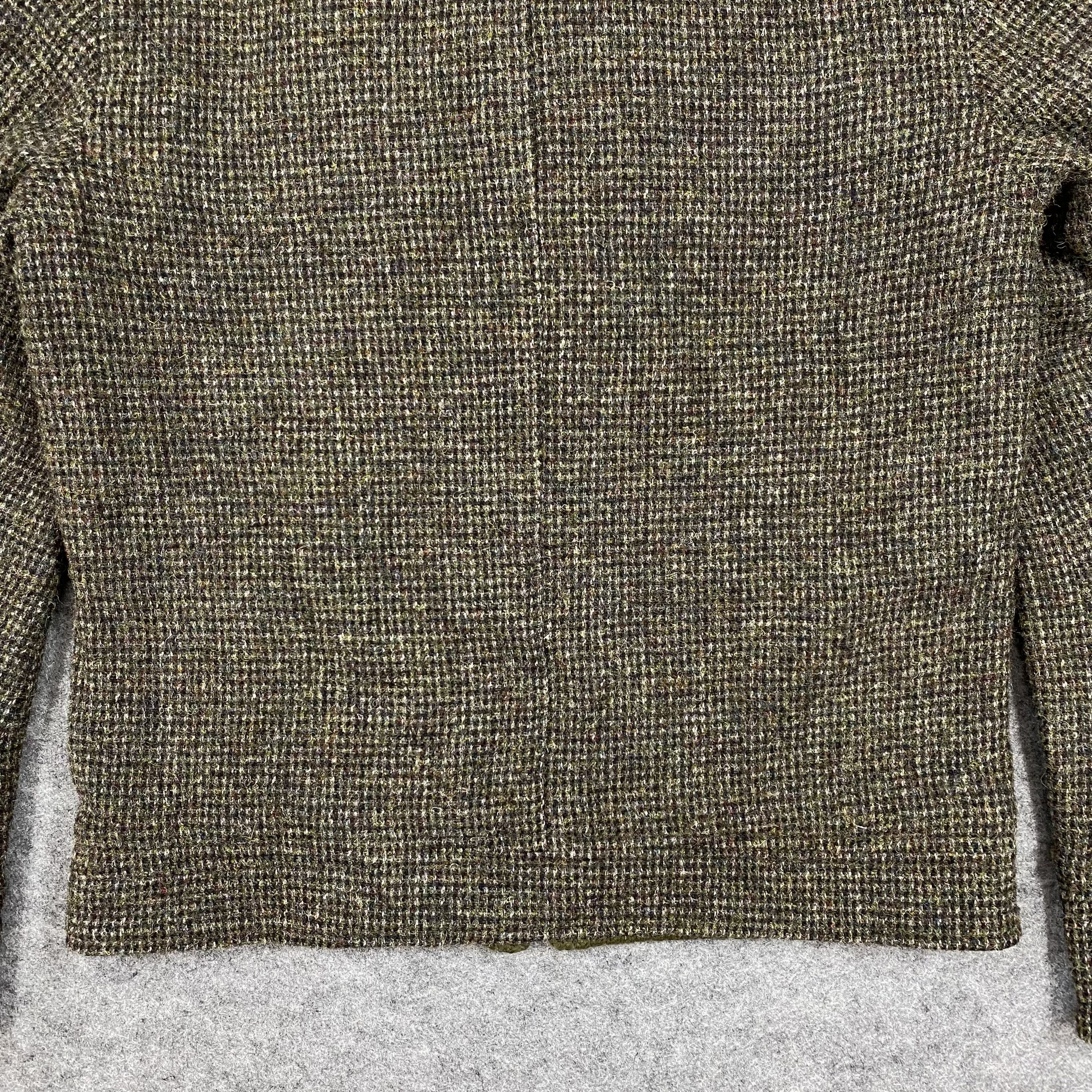 Harris Tweed BLUE WORK TOMORROWLAND Harris Tweed Wool Bomber Jacket-J551 Size US M / EU 48-50 / 2 - 11 Thumbnail