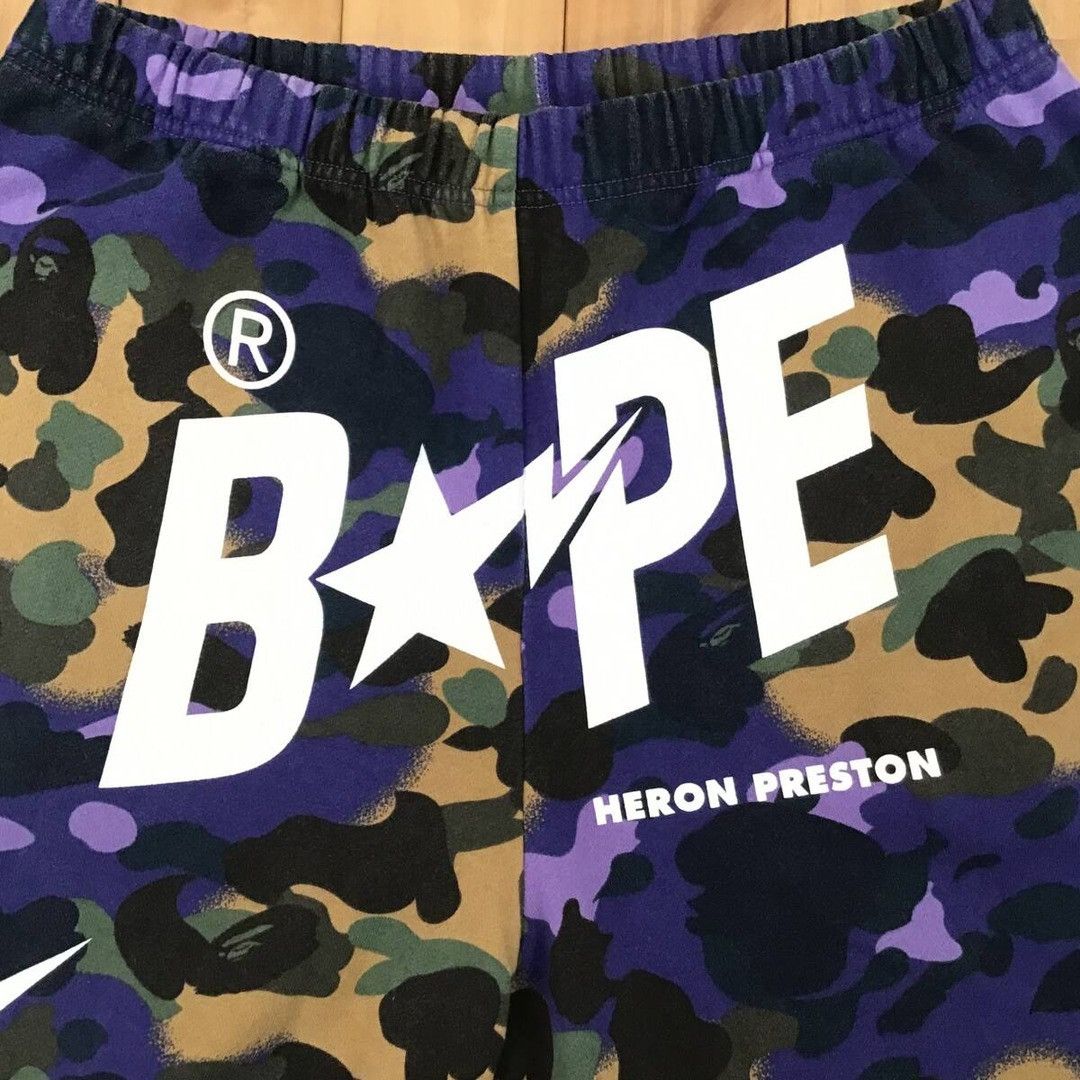 Bape × Heron Preston HERON PRESTON BAPE camo sweat pants BAPE STA APE ★size XL Size US 36 / EU 52 - 3 Thumbnail