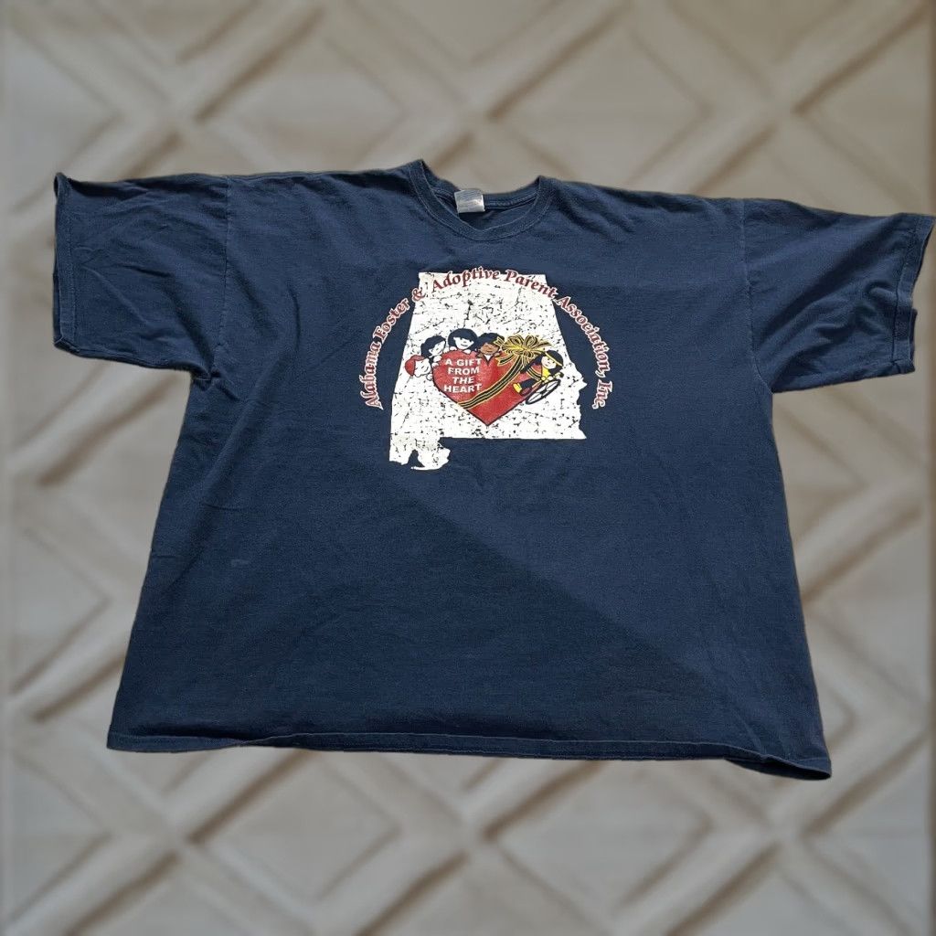Gildan VINTAGE Gildan Men's T-Shirt 3XL Cotton Short Sleeve Blue Casual Classic Outdoor Size US XXL / EU 58 / 5 - 1 Thumbnail