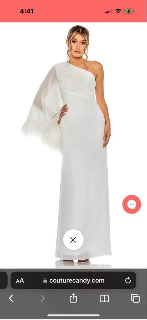 Mac Duggal Women Mac Duggal Dress White Size 6 Size M / US 6-8 / IT 42-44 - 1 Thumbnail