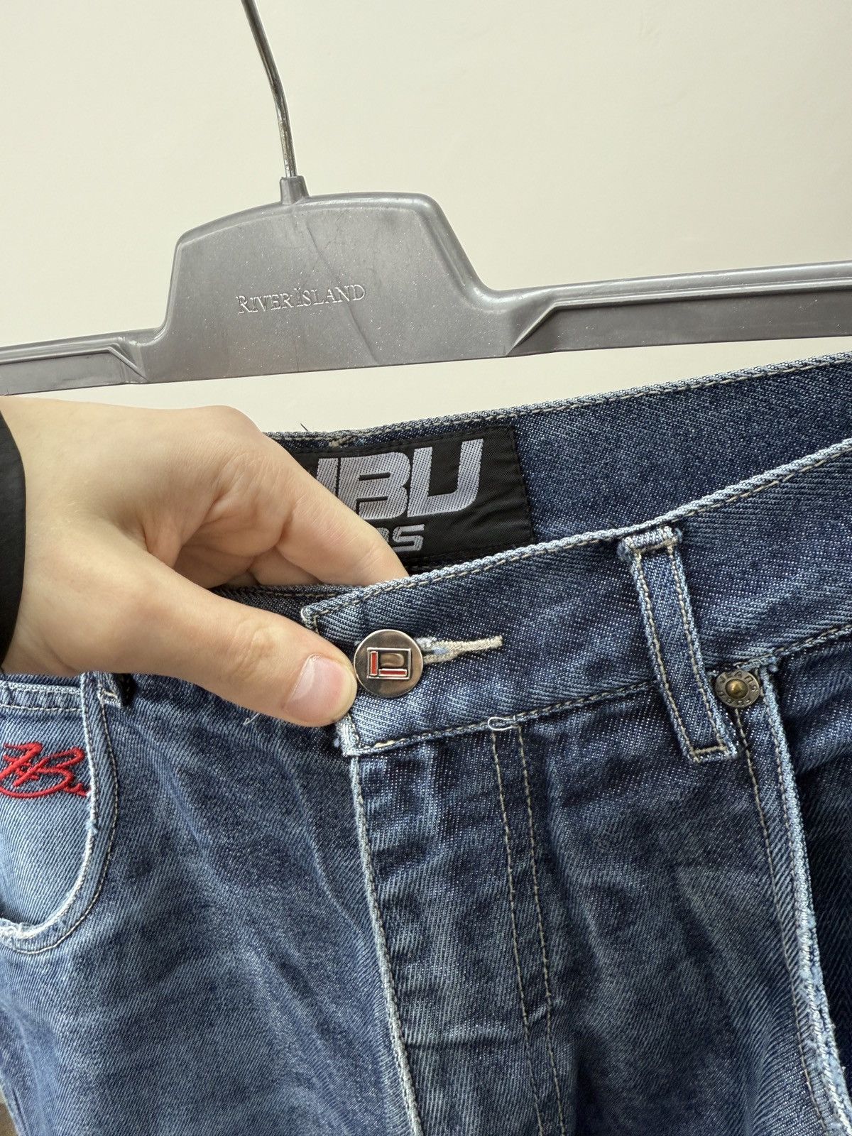Fubu Vintage FUBU FB Collection Baggy Jeans Blue Y2K Hip Hop Rap Size US 30 / EU 46 - 10 Thumbnail