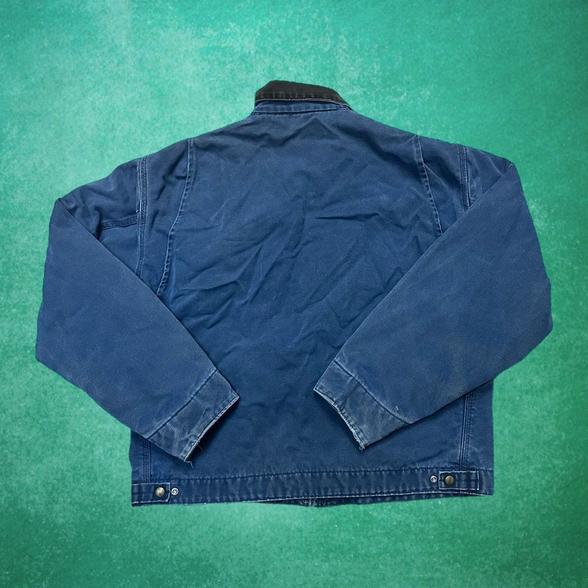 Carhartt Vintage Blanket Lined Carhartt Detroit Jacket J65BLU Size US XL / EU 56 / 4 - 2 Thumbnail