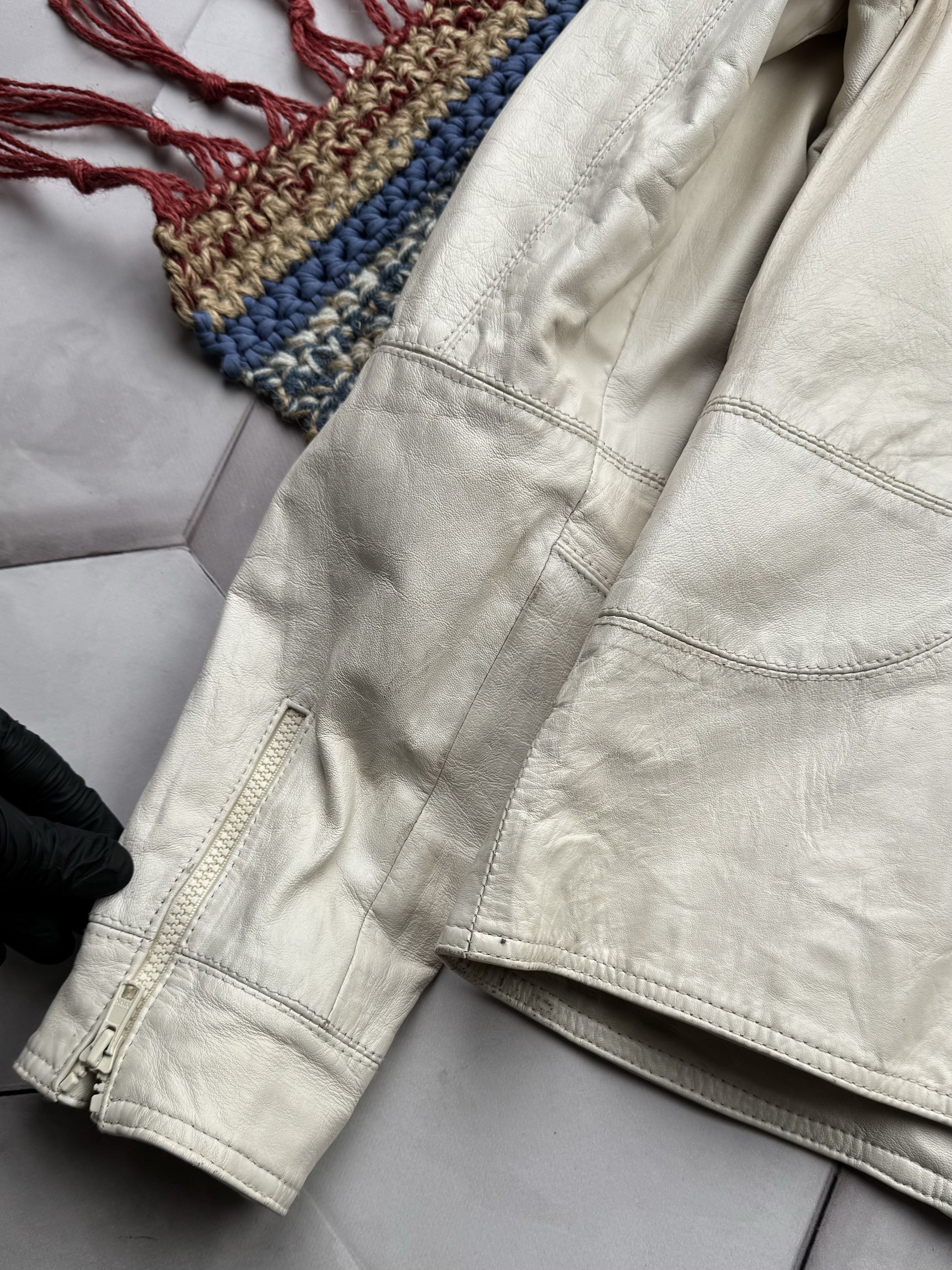 Japanese Brand Vintage Leather Jacket (E4) Size M / US 6-8 / IT 42-44 - 15 Thumbnail