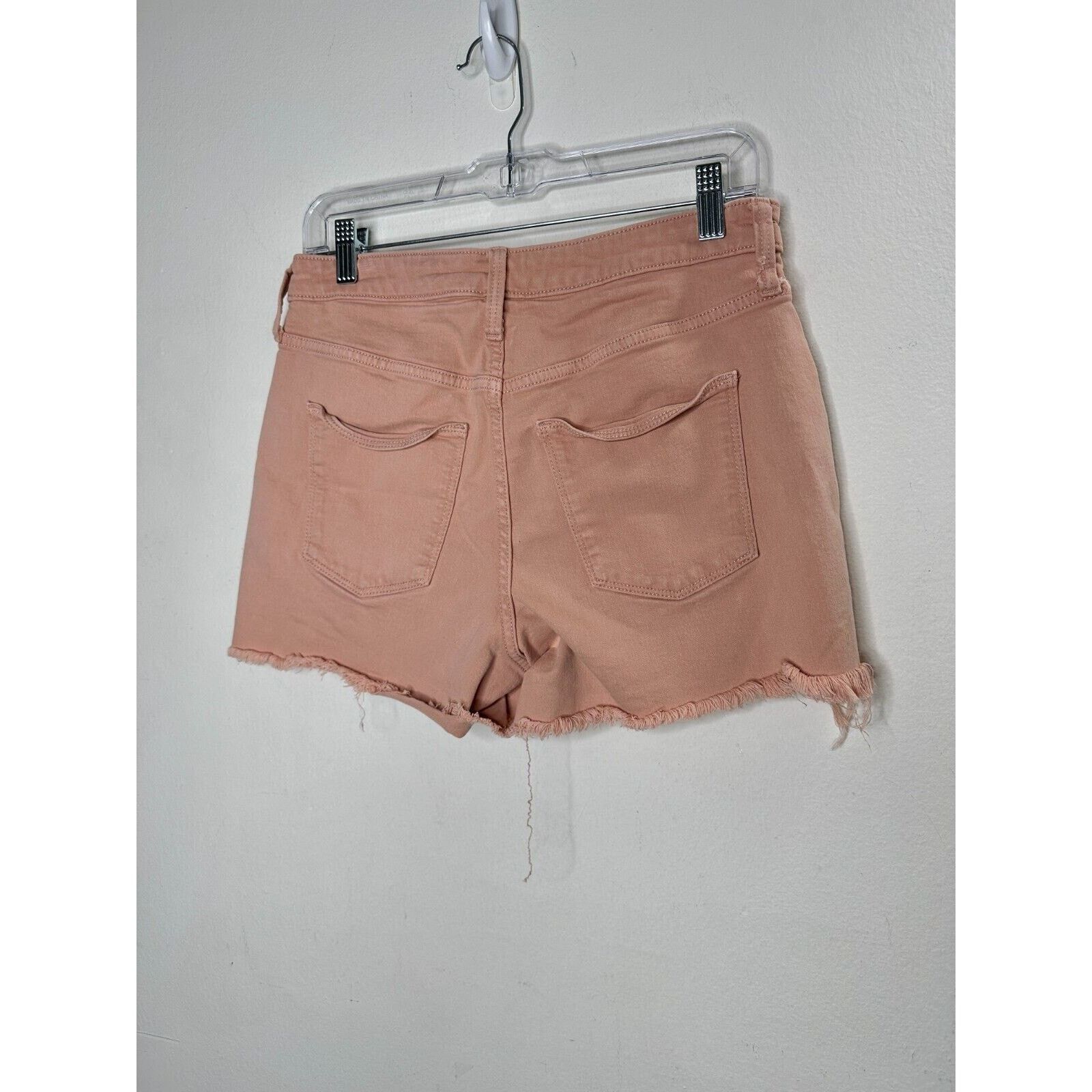 Other Universal Thread Peach High Rise Cut Off Raw Hem Shorts Size 29" - 3 Thumbnail