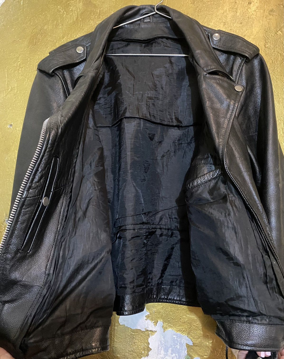 Other Leather Biker Jacket Size US XXL / EU 58 / 5 - 6 Thumbnail