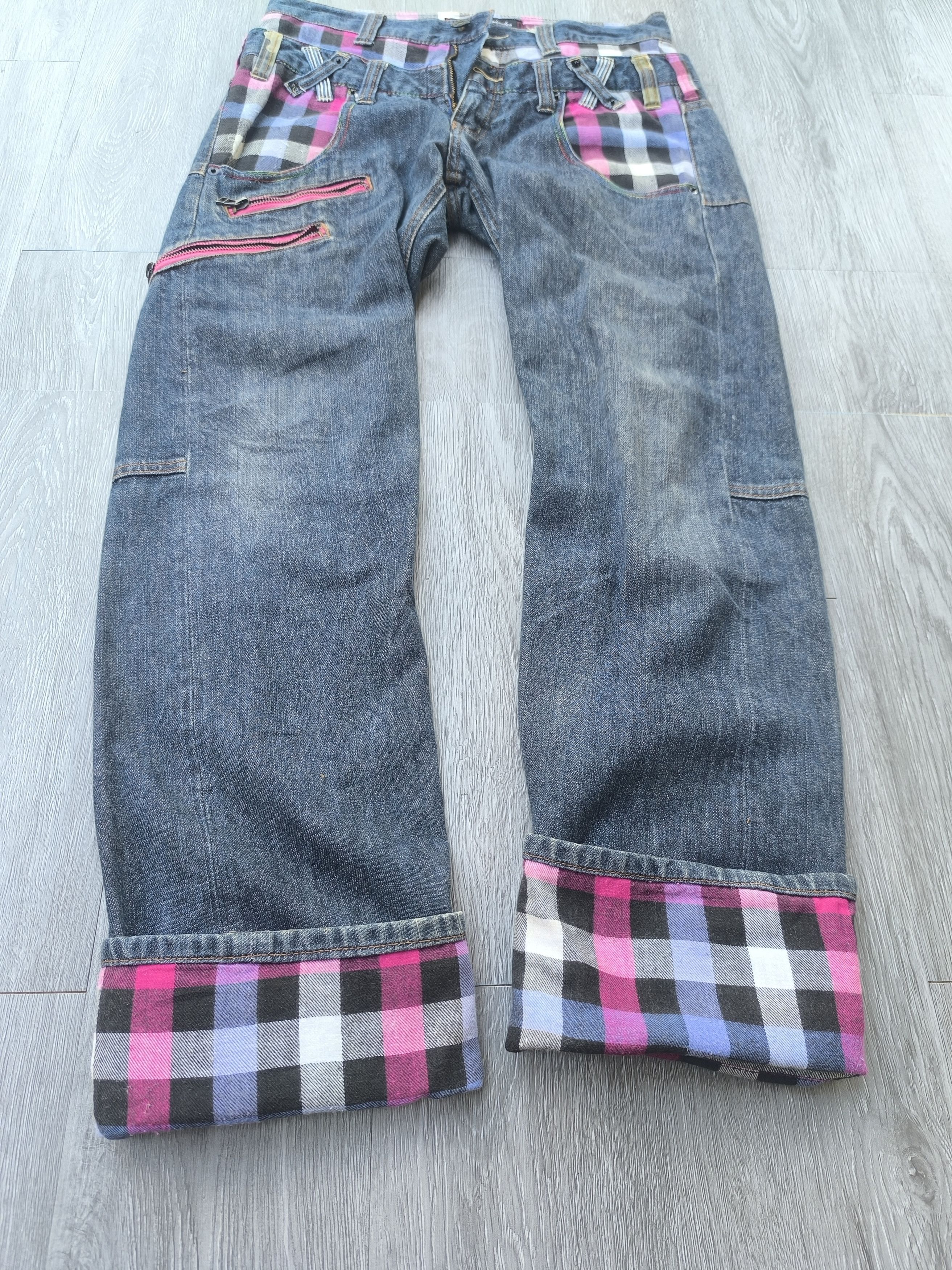 If Six Was Nine × Japanese Brand × Le Grande Bleu (L.G.B.) DOMINATE HANDCRAFTED JEANS RARE DESIGN Size US 31 - 10 Thumbnail