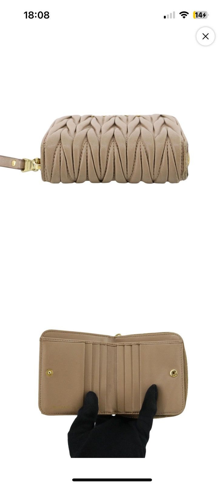 Miu Miu Miu miu lamb skin wallet Size M / US 6-8 / IT 42-44 - 18 Thumbnail