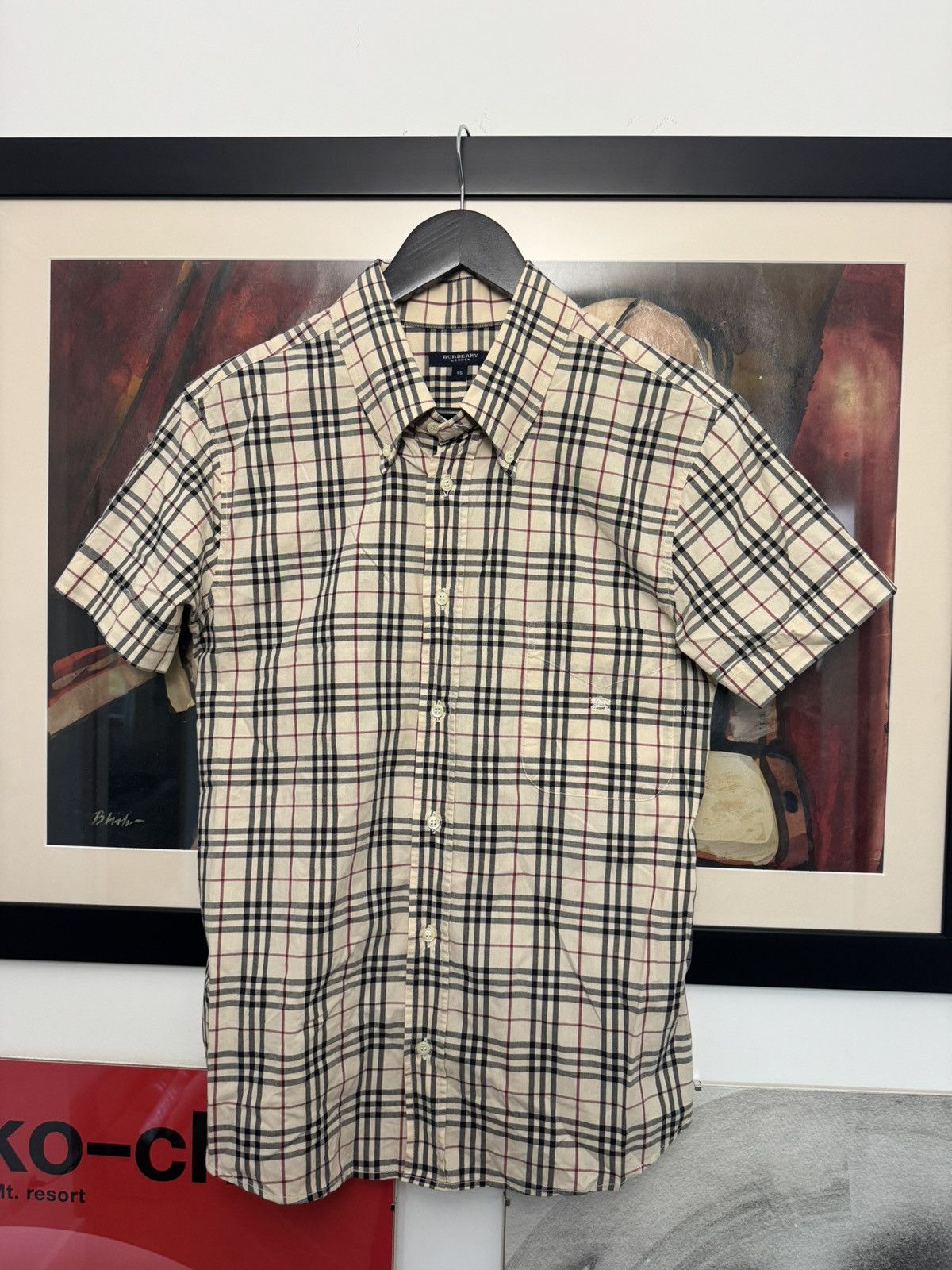 Burberry Burberry Nova Checked Beige Designer Button Up Shirt Women Size M / US 6-8 / IT 42-44 - 1 Thumbnail