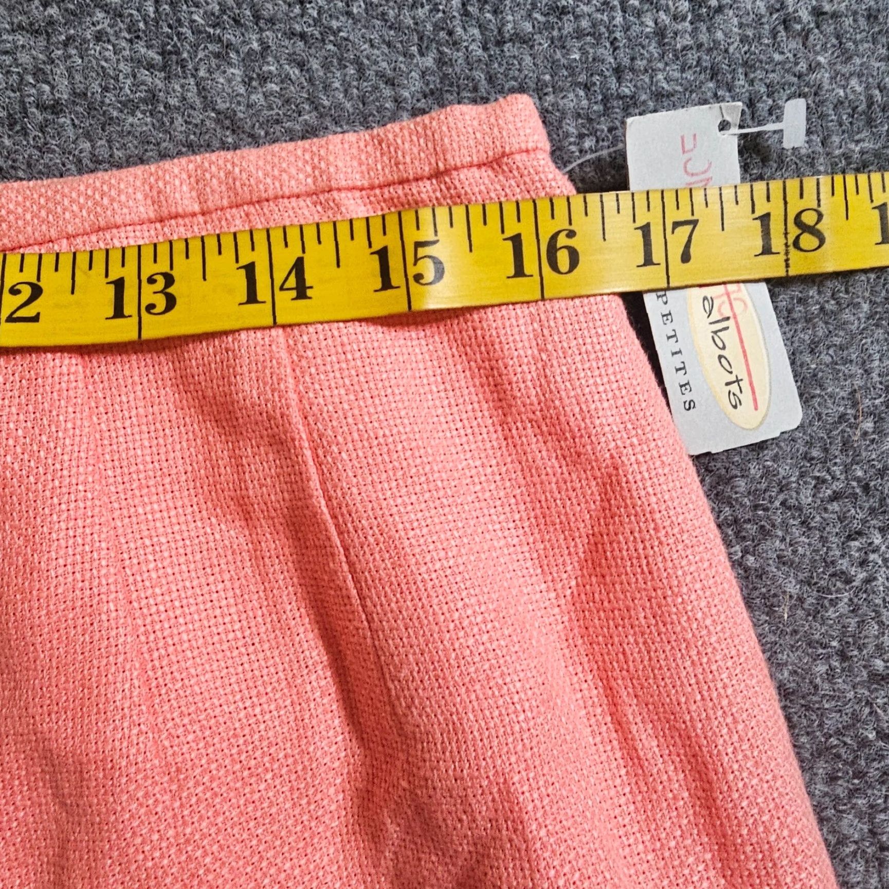 Talbots VINTAGE Talbots Skirt Womens 14P Pink Linen Pencil Straight Career Size 36" / US 14 / IT 50 - 5 Thumbnail