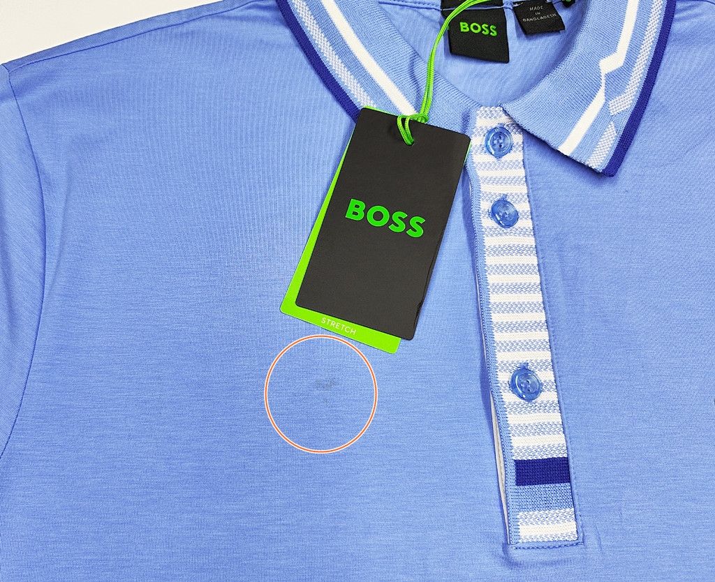 Hugo Boss HUGO BOSS with tag light blue colar tshirt Size US S / EU 44-46 / 1 - 8 Thumbnail