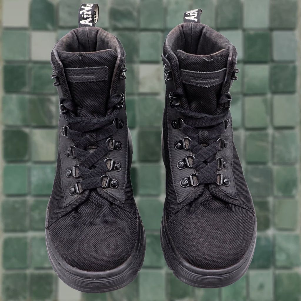 Dr. Martens Dr. Martens Boots Womens Size US 7 Black Canvas Lace Up Combat Casual Combs Size US 8 / IT 38 - 1 Thumbnail