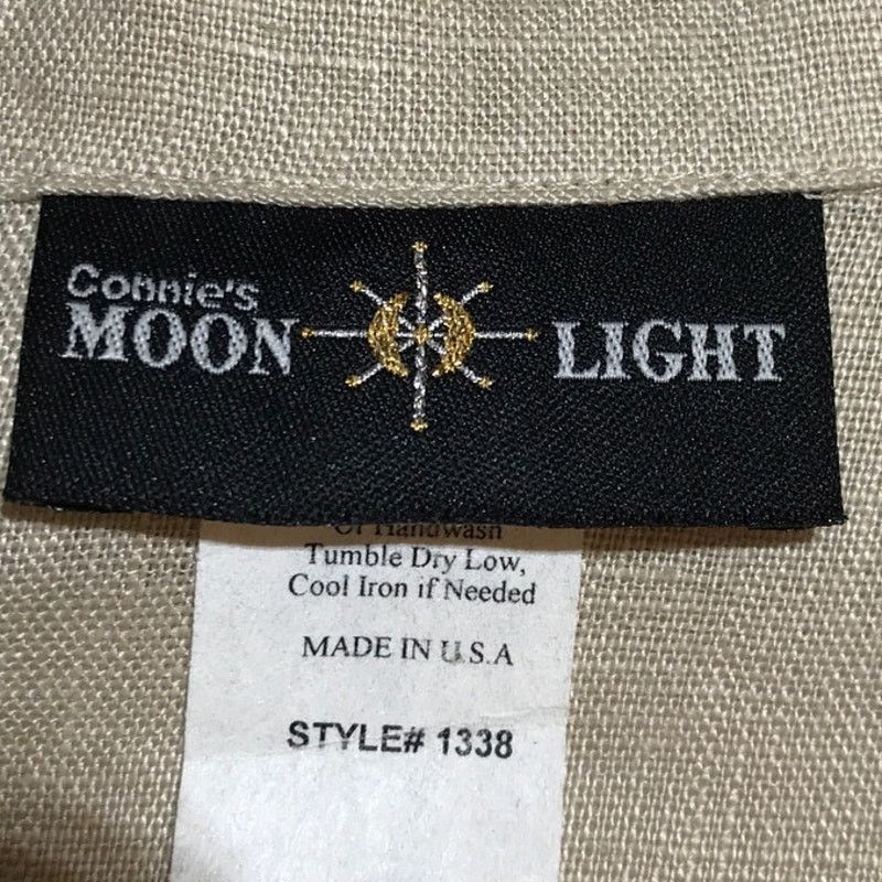 Other Connie’s Moon Light Tan V-Neck Long-Sleeve Linen Jacket M Size M / US 6-8 / IT 42-44 - 3 Thumbnail