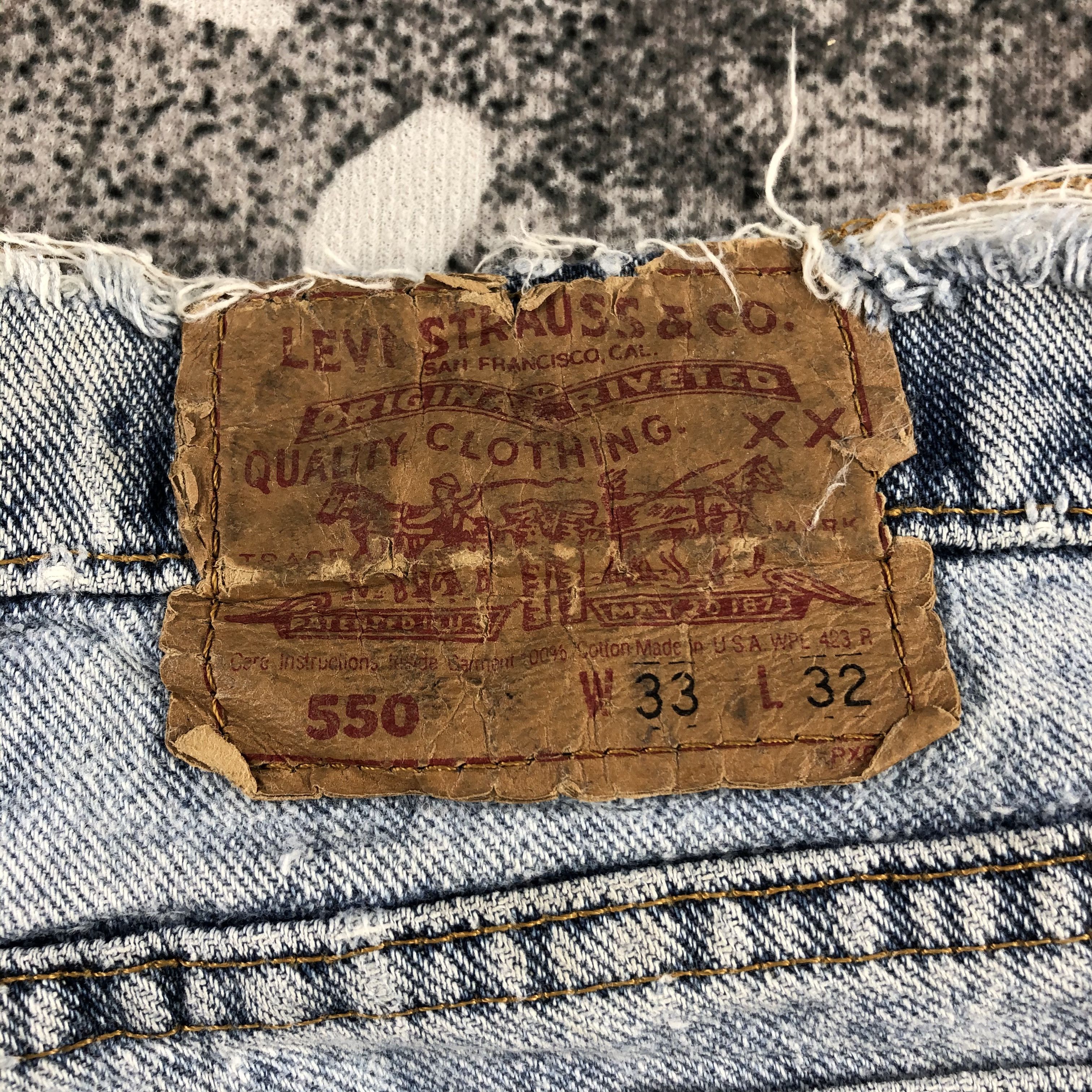 Levi's Vintage 90s Levi's 550 Jeans Medium Wash Denim KJ916 Size US 32 / EU 48 - 5 Thumbnail