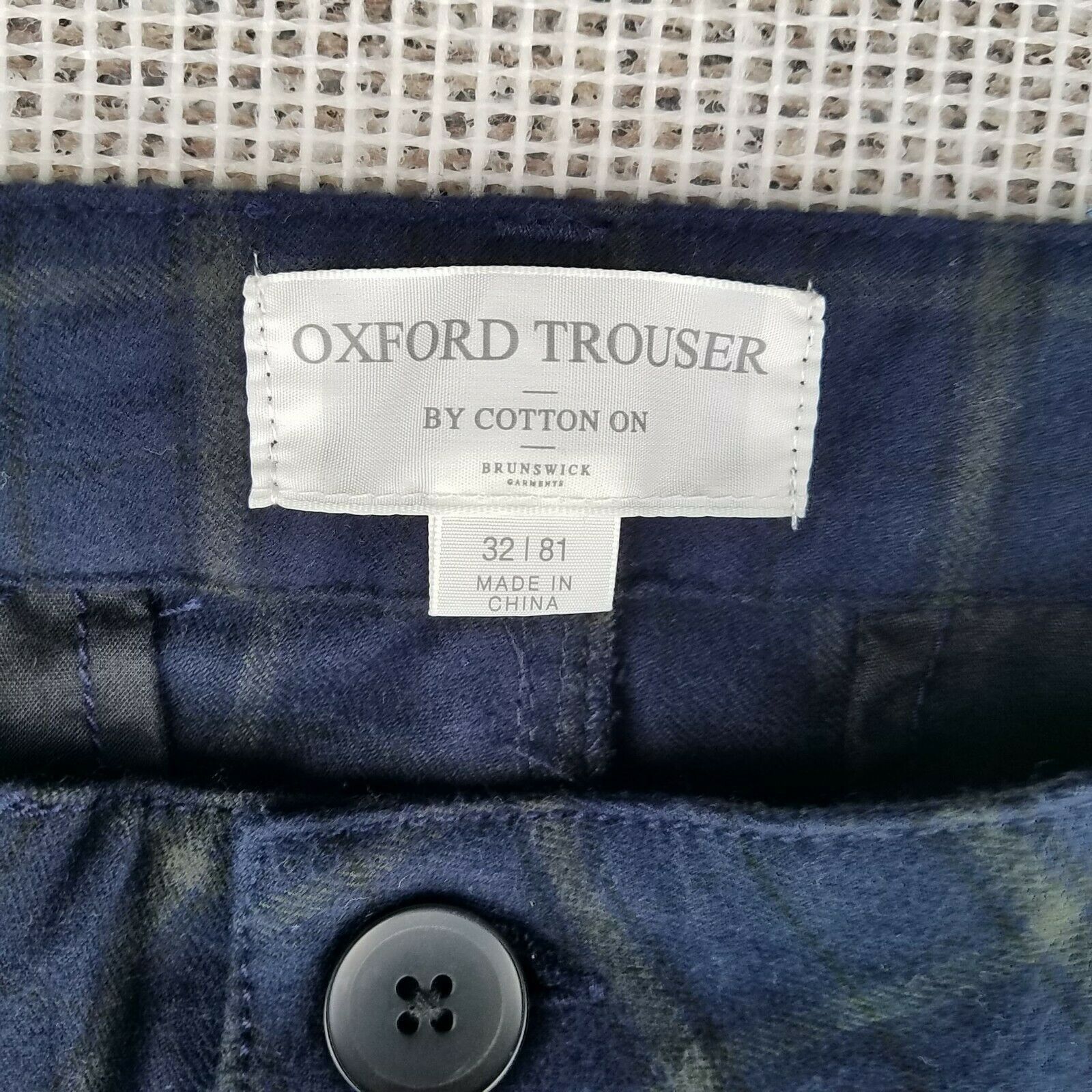 Cotton On Men's Cotton On Oxford Plaid Trouser. Size 32 Size US 32 / EU 48 - 9 Thumbnail