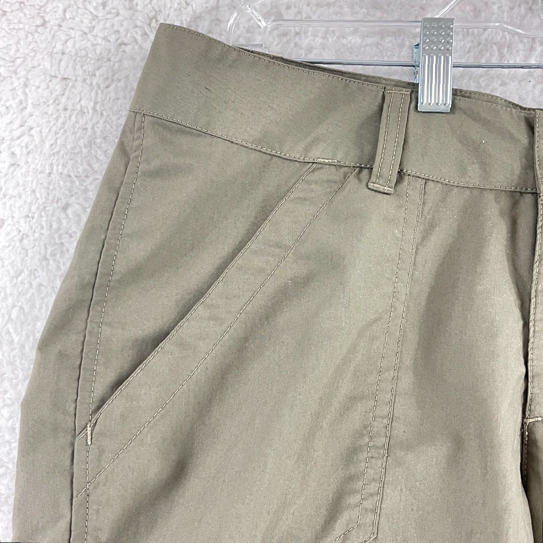 Merrell Merrell Brown Cropped Straight Pants Womens Hiking Outdoors Mid-Rise Size 32" / US 10 / IT 46 - 7 Thumbnail