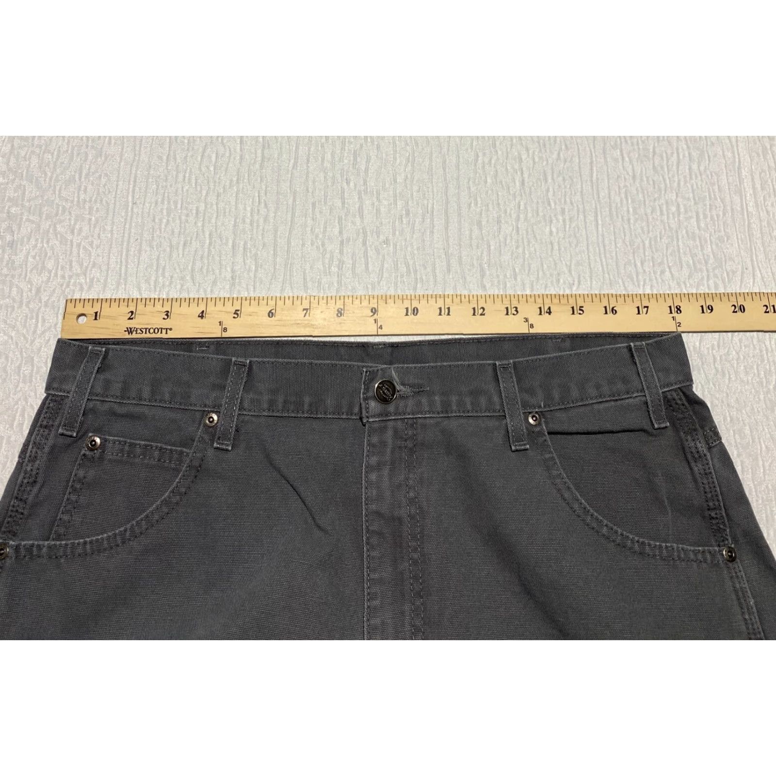 Dickies Dickies Carpenter Work Pants Men's 36×30 Gray | 5-Pocket Design | Relaxed Fit | Canvas Cotton Workwear Pants Size US 36 / EU 52 - 6 Thumbnail