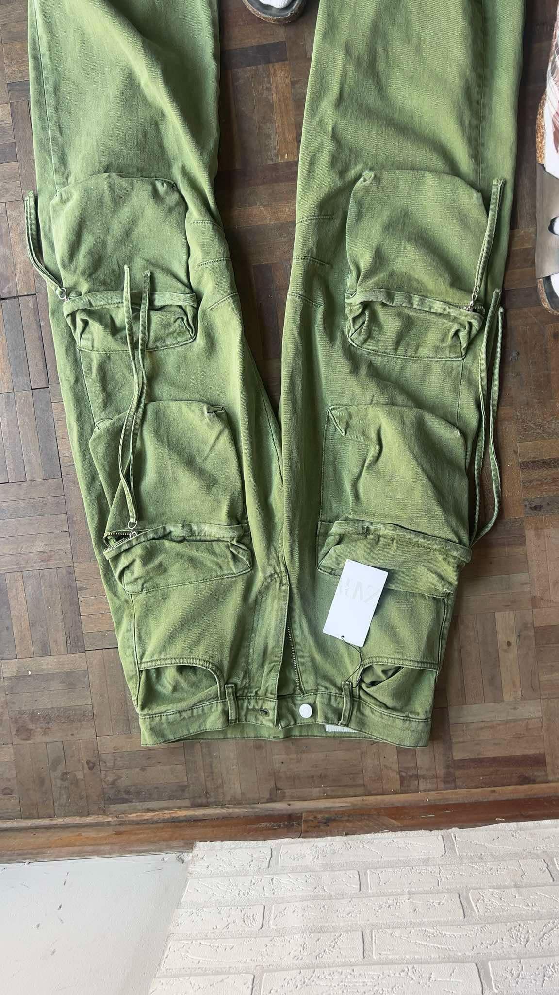 Zara Zara Cargo trousers size man 30 green color Size US 30 / EU 46 - 2 Thumbnail