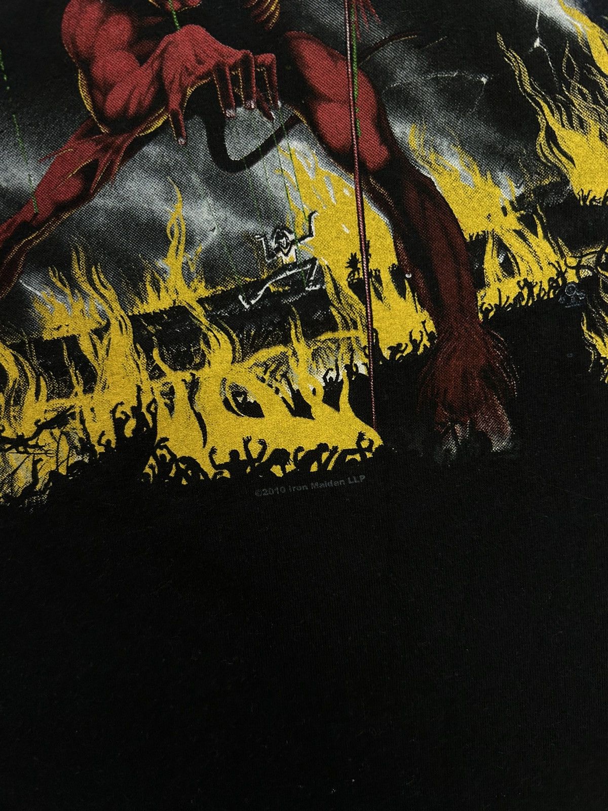 Band Tees × Vintage Vintage 2010 Iron Maiden The Number Of The Beast T-Shirt Size US L / EU 52-54 / 3 - 6 Thumbnail