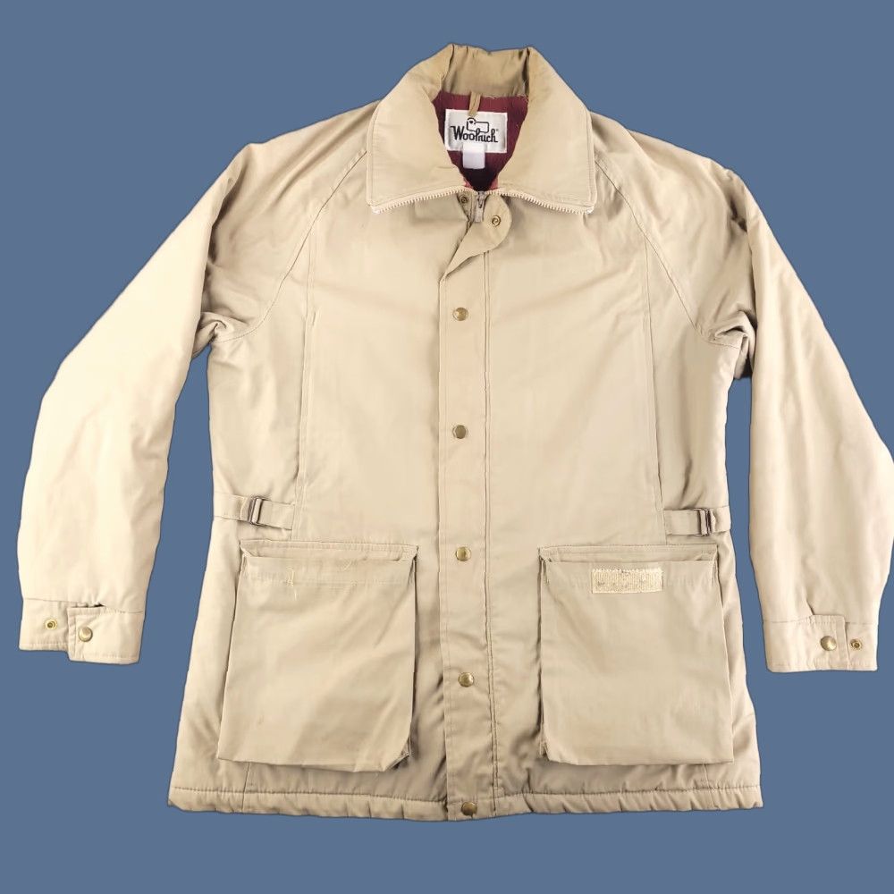Vintage VINTAGE Woolrich Coat Mens L Beige Flannel Lined Overcoat Woolrich Coat Mens L Beige Flannel Lined Overcoat Size US L / EU 52-54 / 3 - 1 Thumbnail