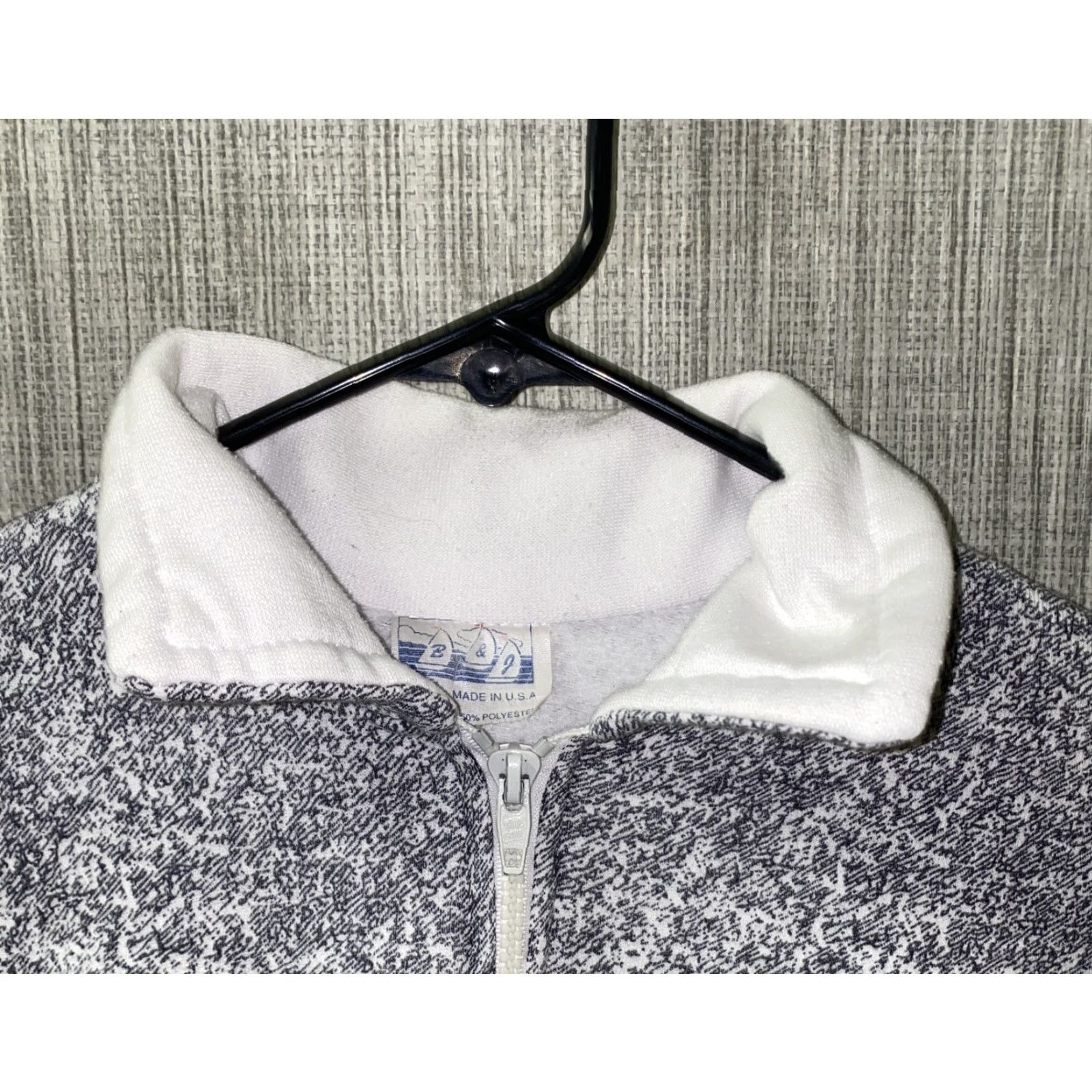 Vintage VINTAGE Monterey Jacket 1/2 Zip White L Regular Men Mens Size L USA Made Fleece Lined Size US L / EU 52-54 / 3 - 3 Thumbnail