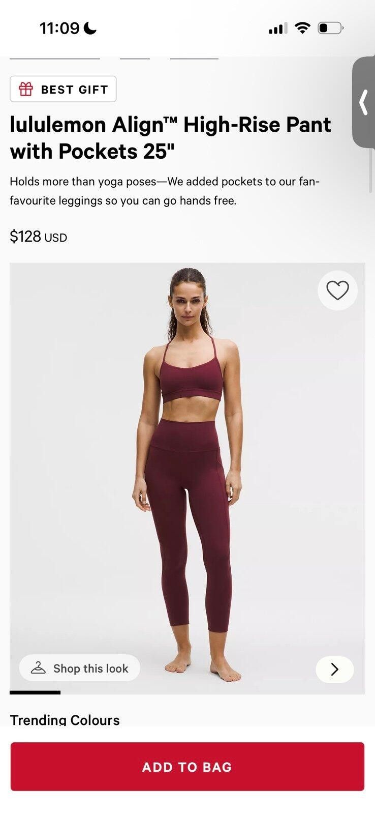 Lululemon Lululemon Align™ High-Rise Crop pants Size 28" / US 6 / IT 42 - 2 Thumbnail