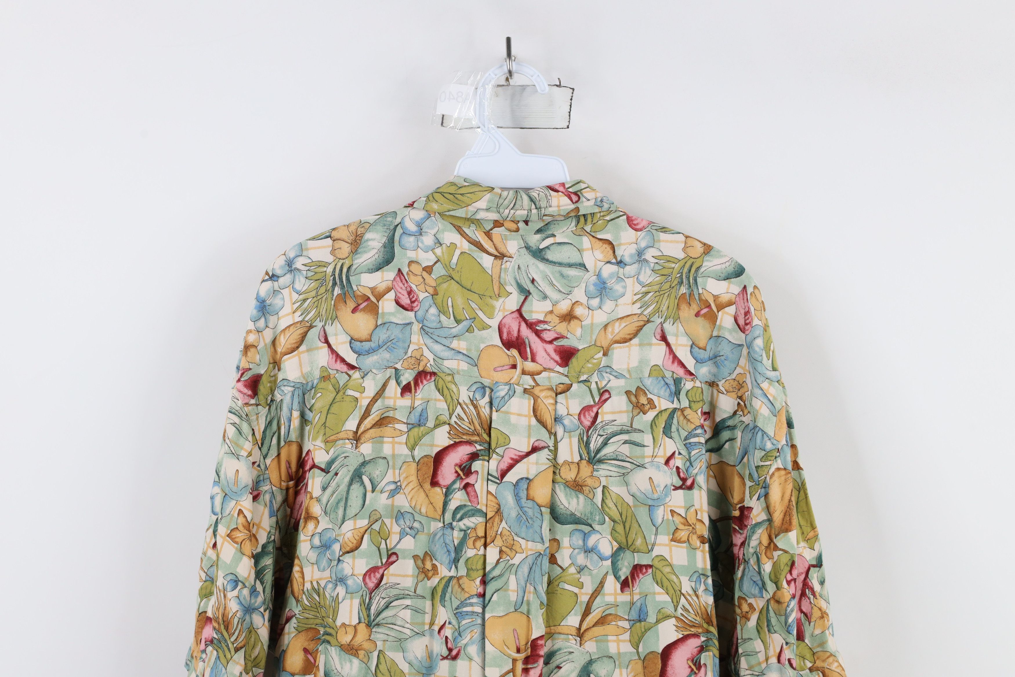 Vintage Vintage 90s Streetwear Flower All Over Print Button Shirt Size US XL / EU 56 / 4 - 9 Thumbnail