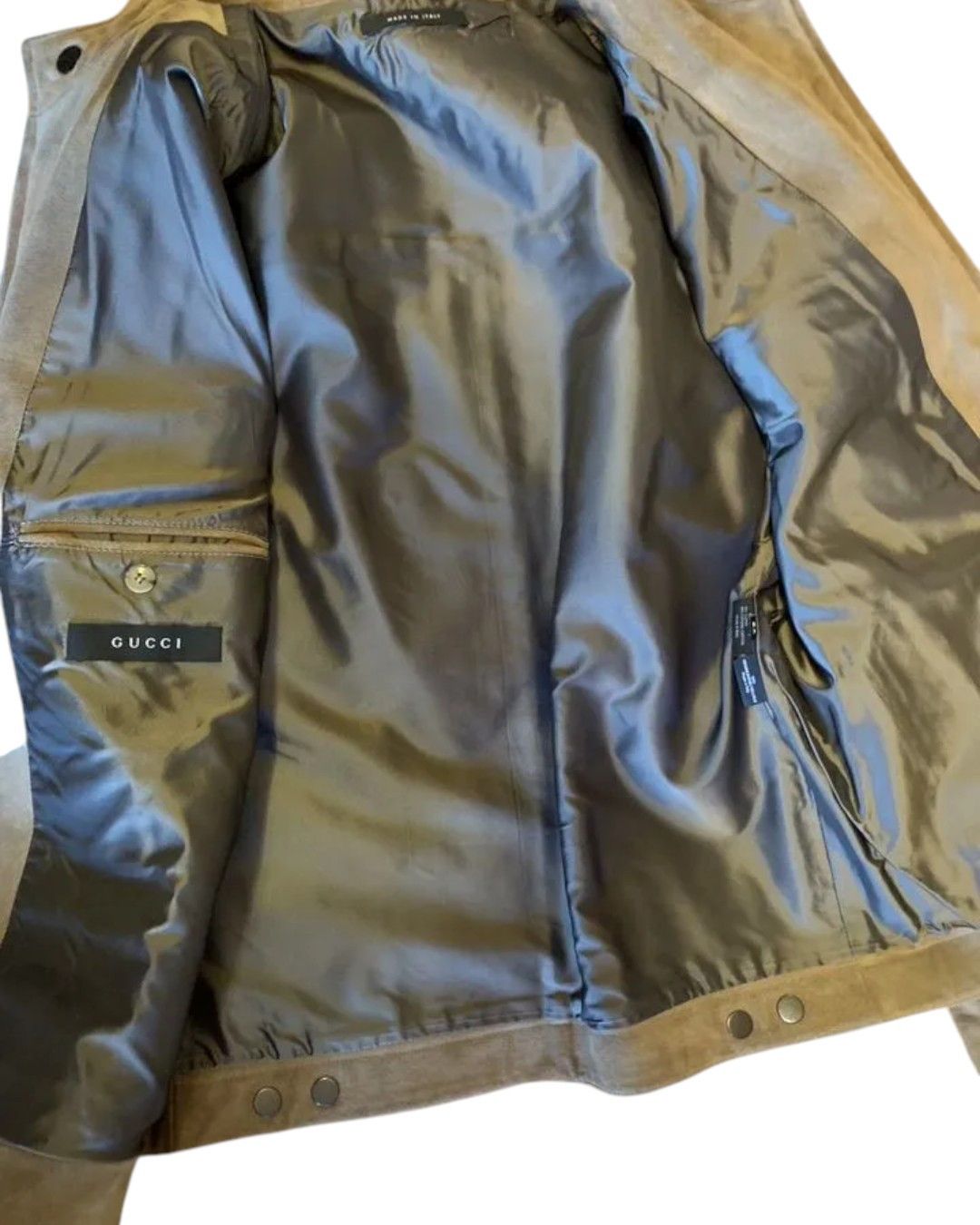 Gucci F/W 2003 BIKER SUEDE LEATHER JACKET BY TOM FORD Size US L / EU 52-54 / 3 - 4 Thumbnail