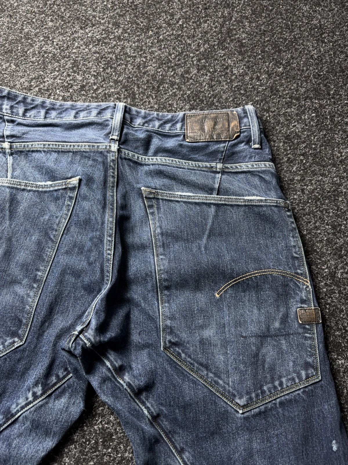 G-Star Y2K 00s G-Star RAW Vintage Distressed Denim Jeans Blue 32 Size US 32 / EU 48 - 14 Thumbnail