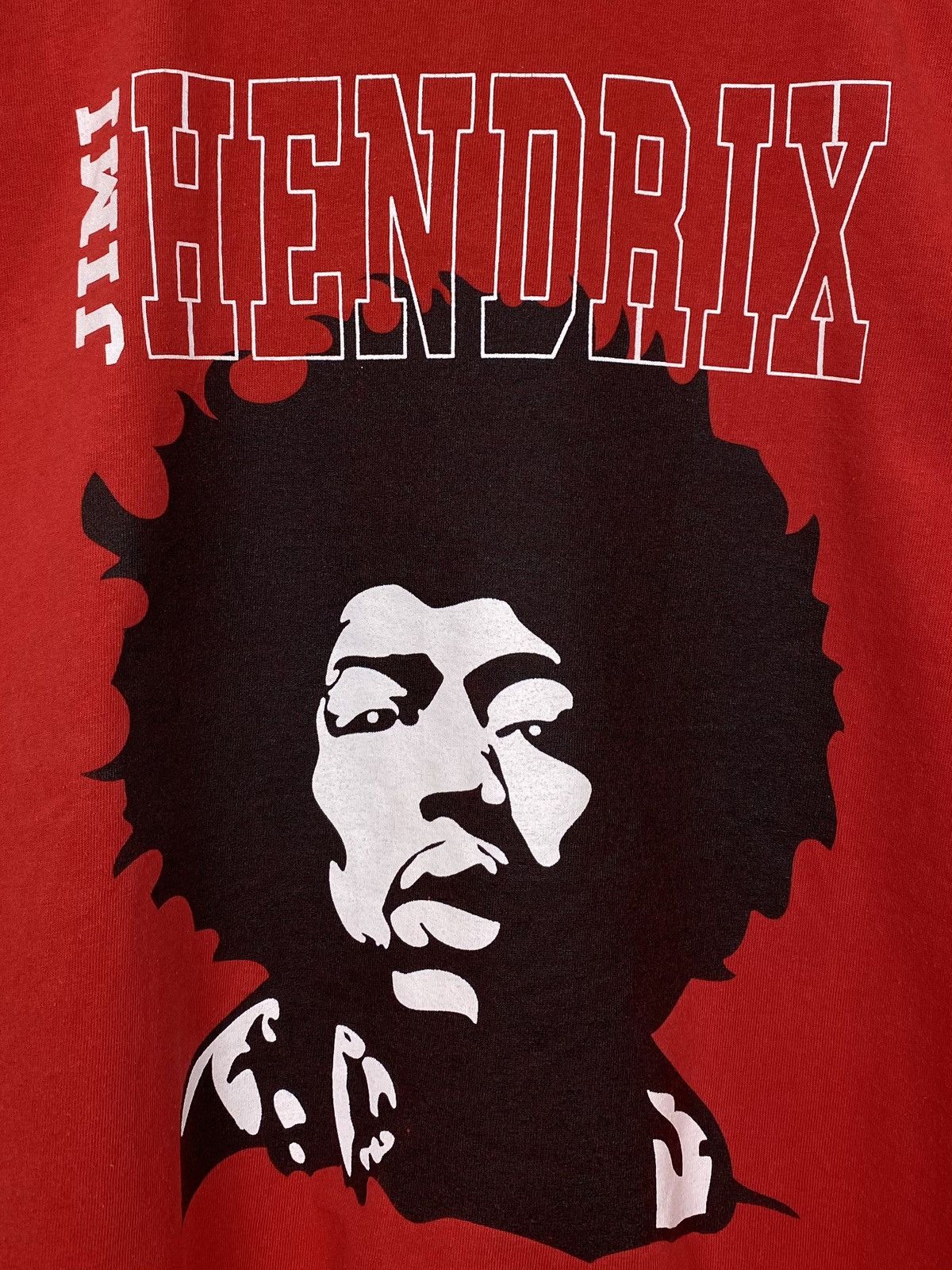Jimi Hendrix Vintage Jimi Hendrix Short Sleeve T-Shirt Size XL Red Top Size US XL / EU 56 / 4 - 3 Thumbnail