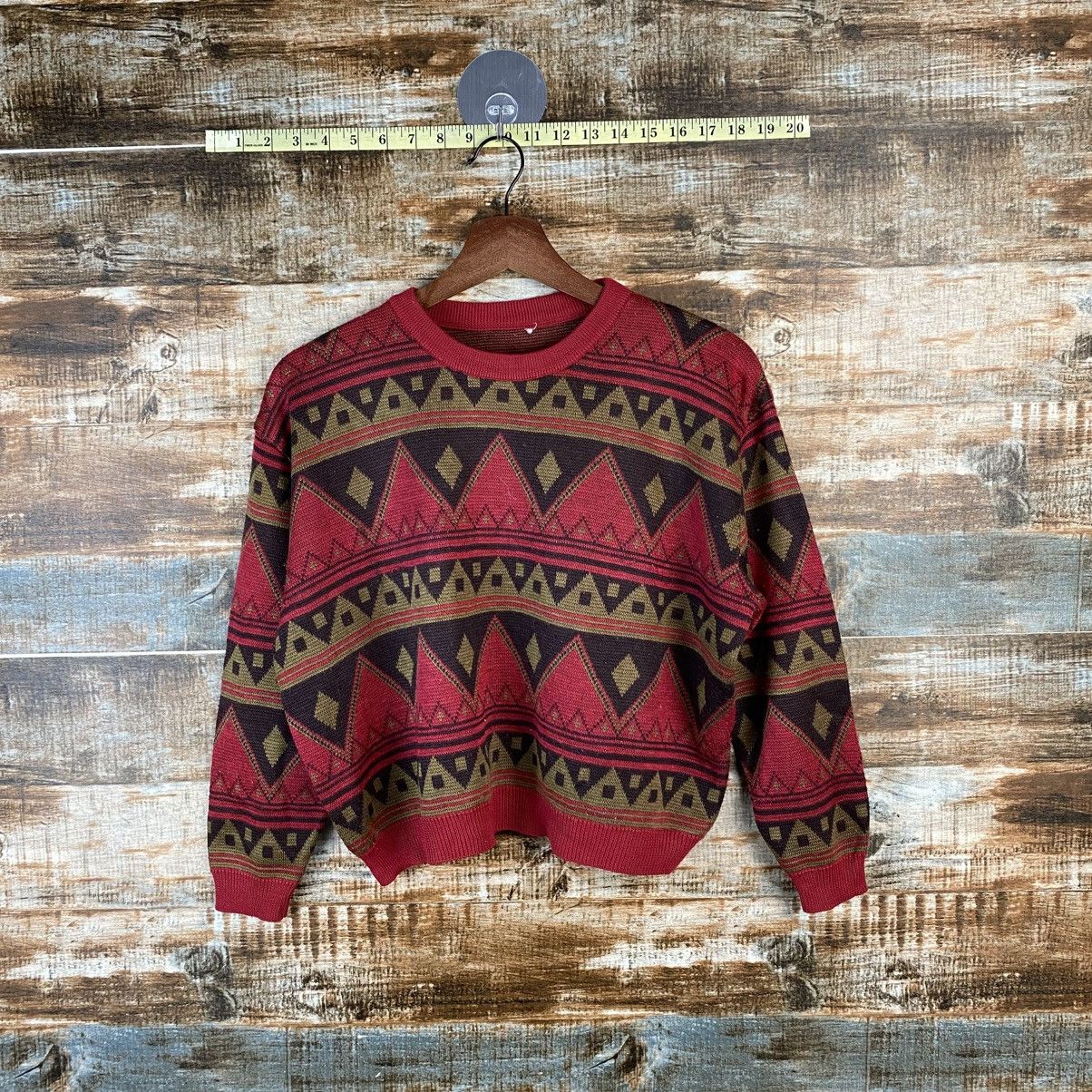 Homespun Knitwear × Japanese Brand DL Japanese Brand art vintage Red Knitwear #C820 Size S / US 4 / IT 40 - 1 Thumbnail