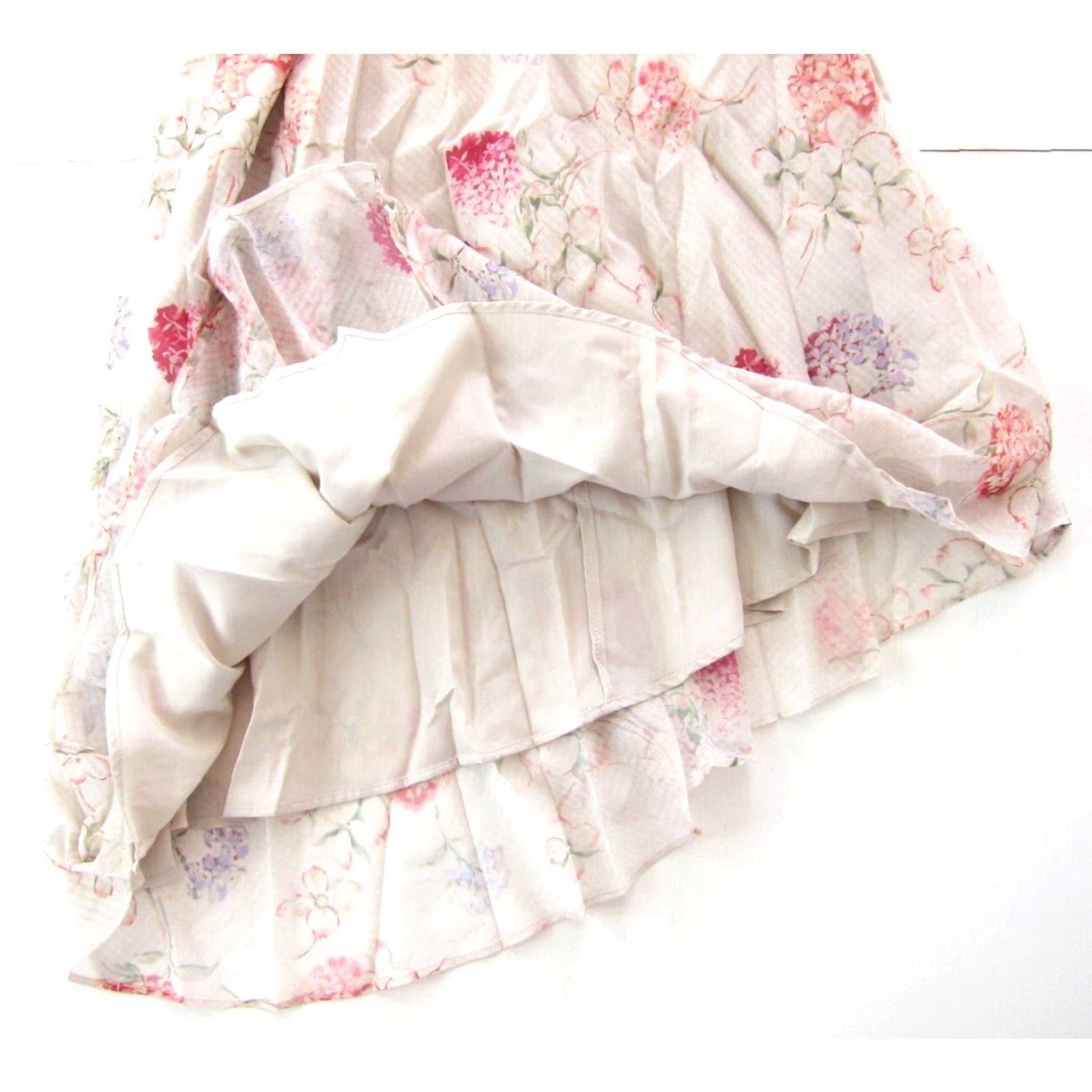 Vintage A New Day Pink Green Purple Floral Silky Romance Spaghetti Strap Slip Dress XL Size XL / US 12-14 / IT 48-50 - 7 Thumbnail