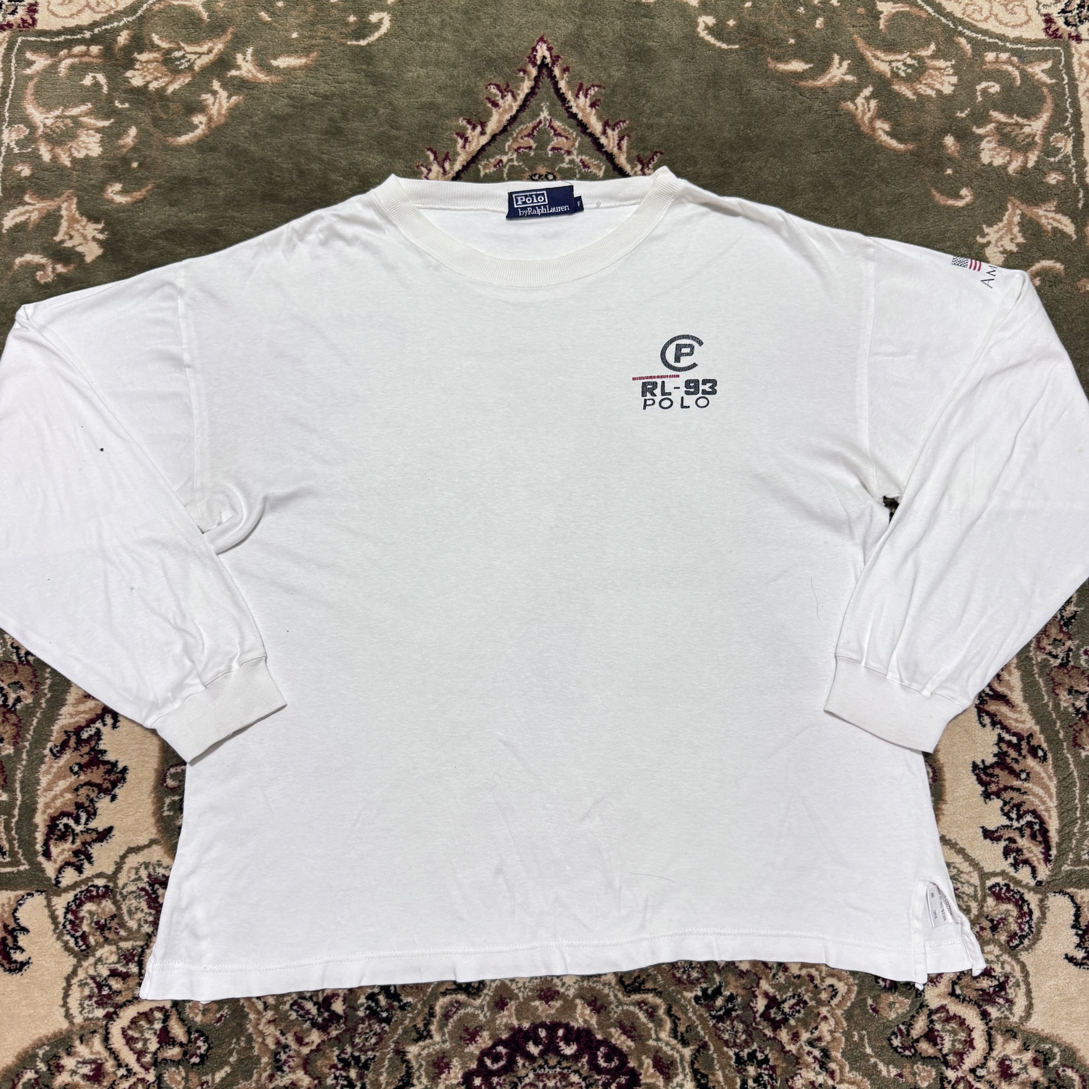 Polo Ralph Lauren Vintage Polo Ralph Lauren Stadium Cp93 A3 Distressed T shirt Size US XL / EU 56 / 4 - 1 Thumbnail