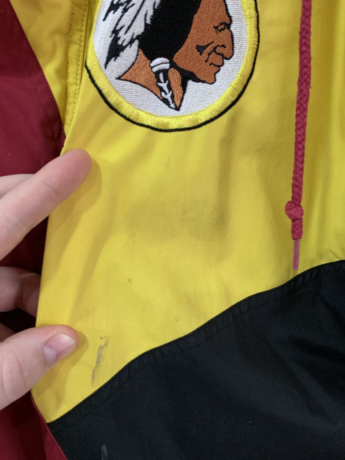 Apex Washington Redskins Apex One Bomber Jacket 90x Vintage NFL Size US XL / EU 56 / 4 - 9 Thumbnail