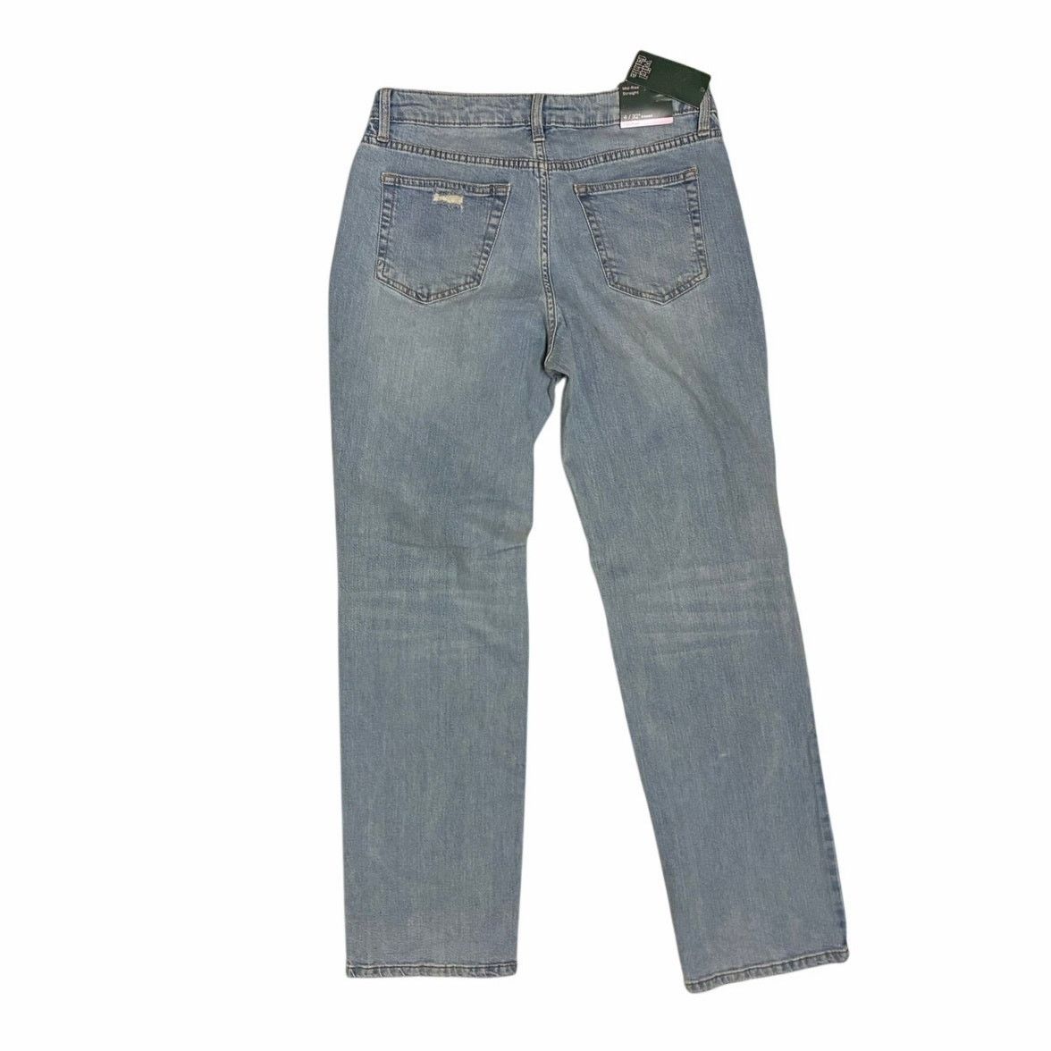 The Unbranded Brand Mid Rise Straight Retro De Tiro Medio Sz 4 Light Blue Size 27" / US 4 / IT 40 - 3 Thumbnail