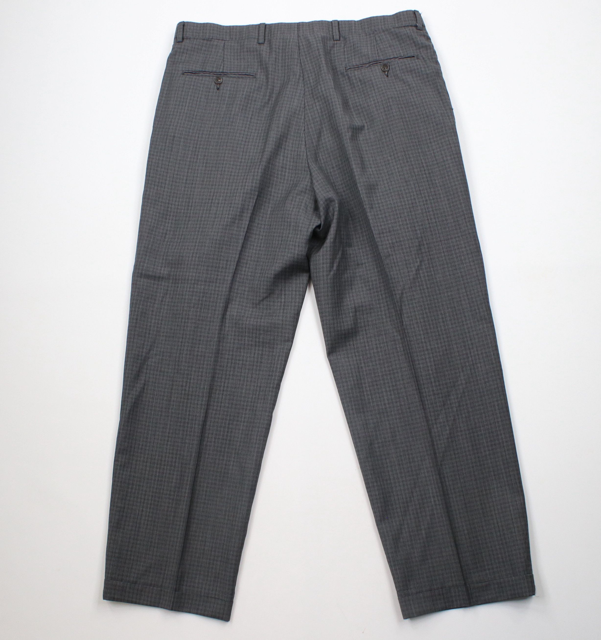 Vintage Vintage 90s Streetwear Wide Leg Cuffed Chino Pants Plaid USA Size US 36 / EU 52 - 10 Thumbnail