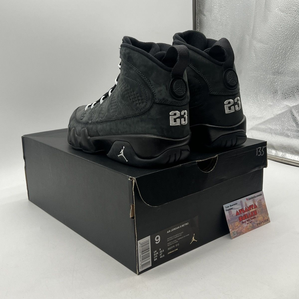 Jordan Brand Ari Jordan 9 anthracite Size US 9 / EU 42 - 4 Thumbnail