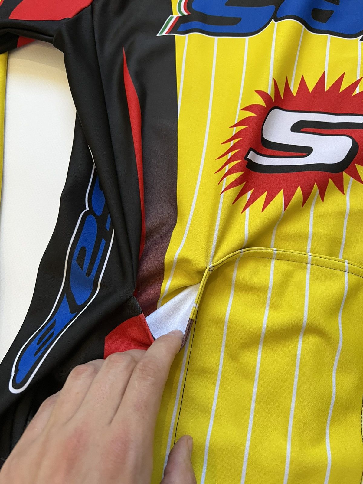 Other Vintage SAB Cycling Zip Sweatshirt Yellow Medium Size US M / EU 48-50 / 2 - 7 Thumbnail