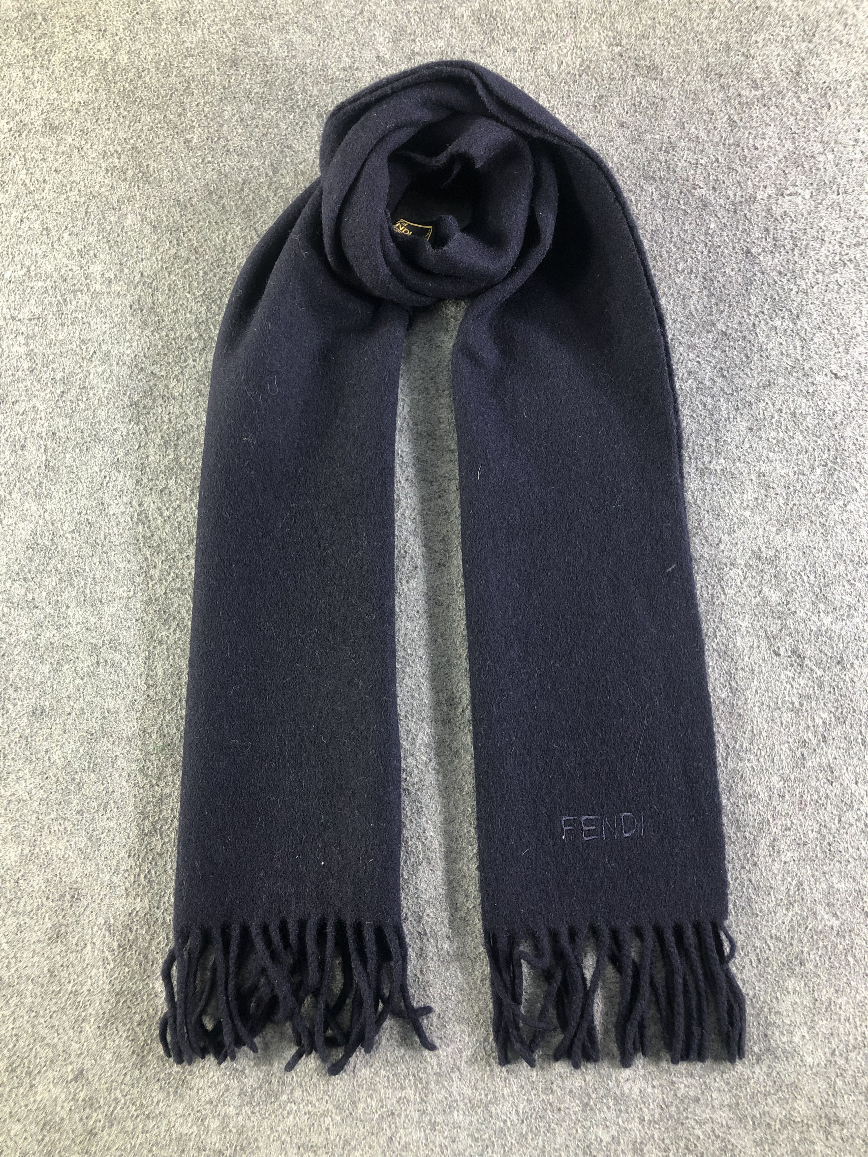Vintage Fendi Plain Scarf / Muffler / Neckwear SS1294 Size ONE SIZE - 1 Thumbnail