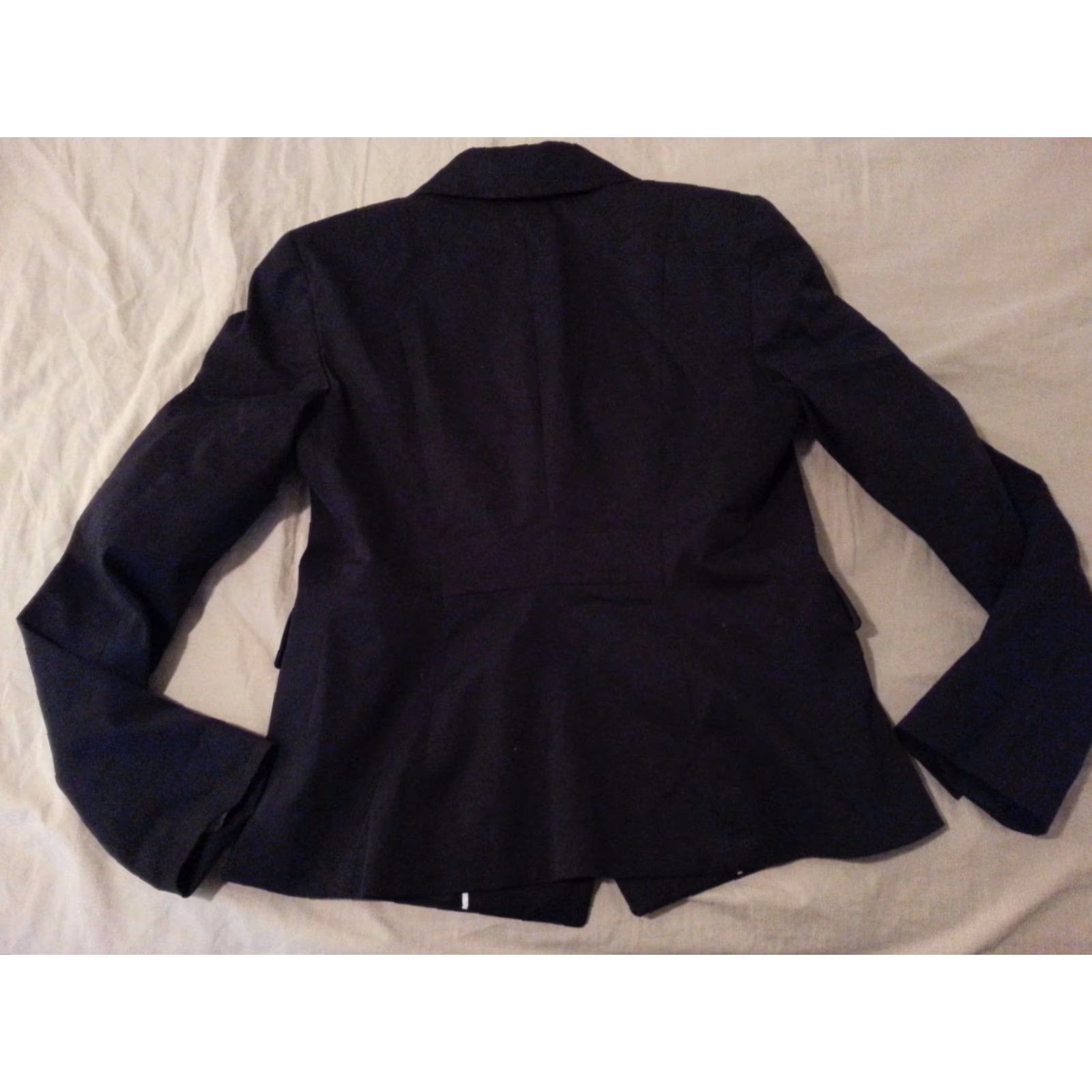 Ann Taylor Womens Ann Taylor Jacket 6 Black Cotton Jacket Regular Womens Size M / US 6-8 / IT 42-44 - 2 Thumbnail
