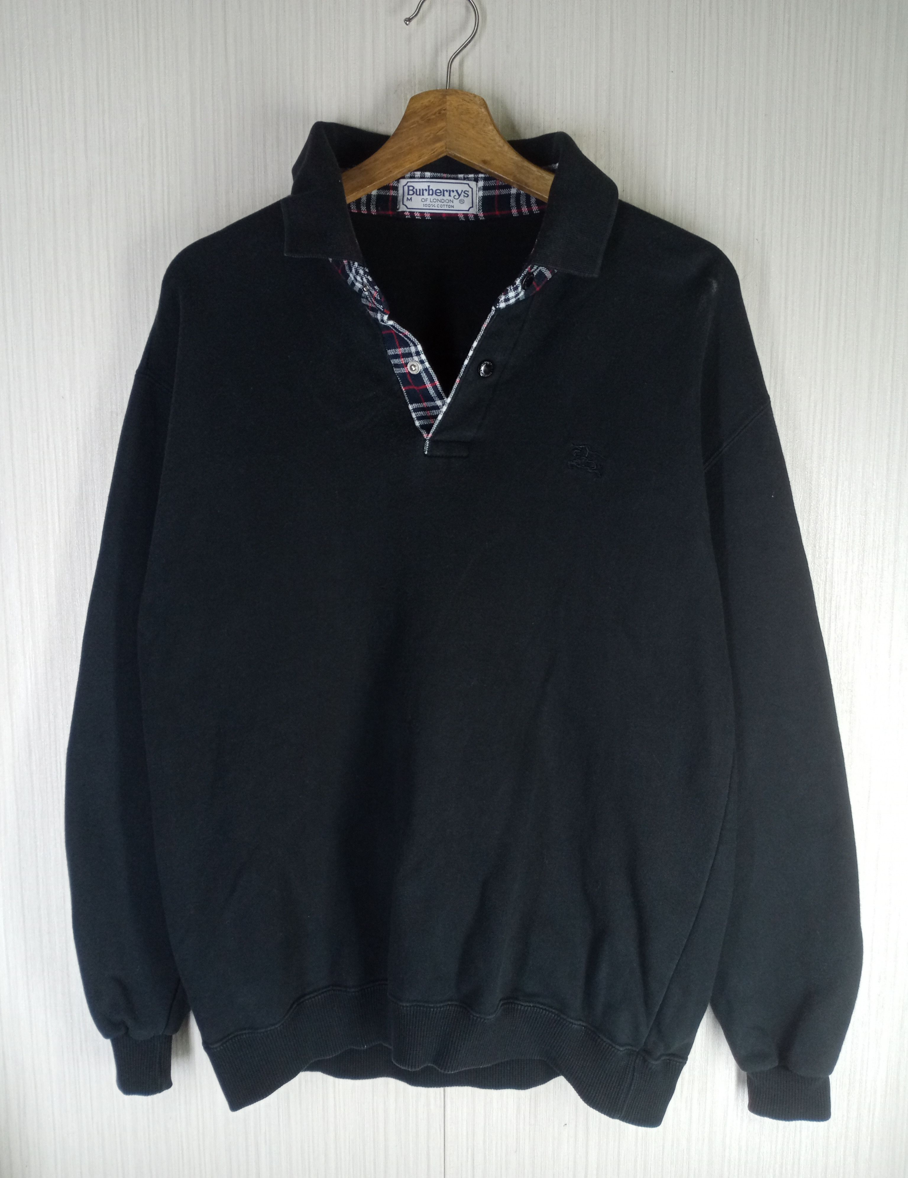 Burberry Prorsum Rare Vintage 90s Burberrys Nova Check Sweatshirt Size US M / EU 48-50 / 2 - 1 Thumbnail