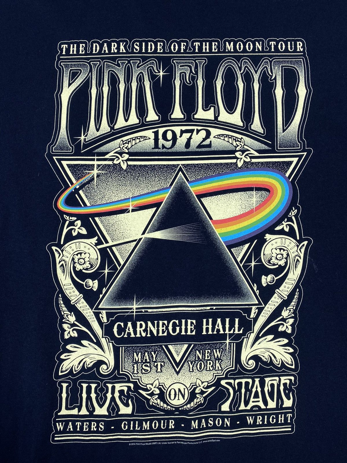 Vintage Vintage 00s Pink Floyd 2014 Reprint 1987 Tee Size US XXL / EU 58 / 5 - 6 Thumbnail