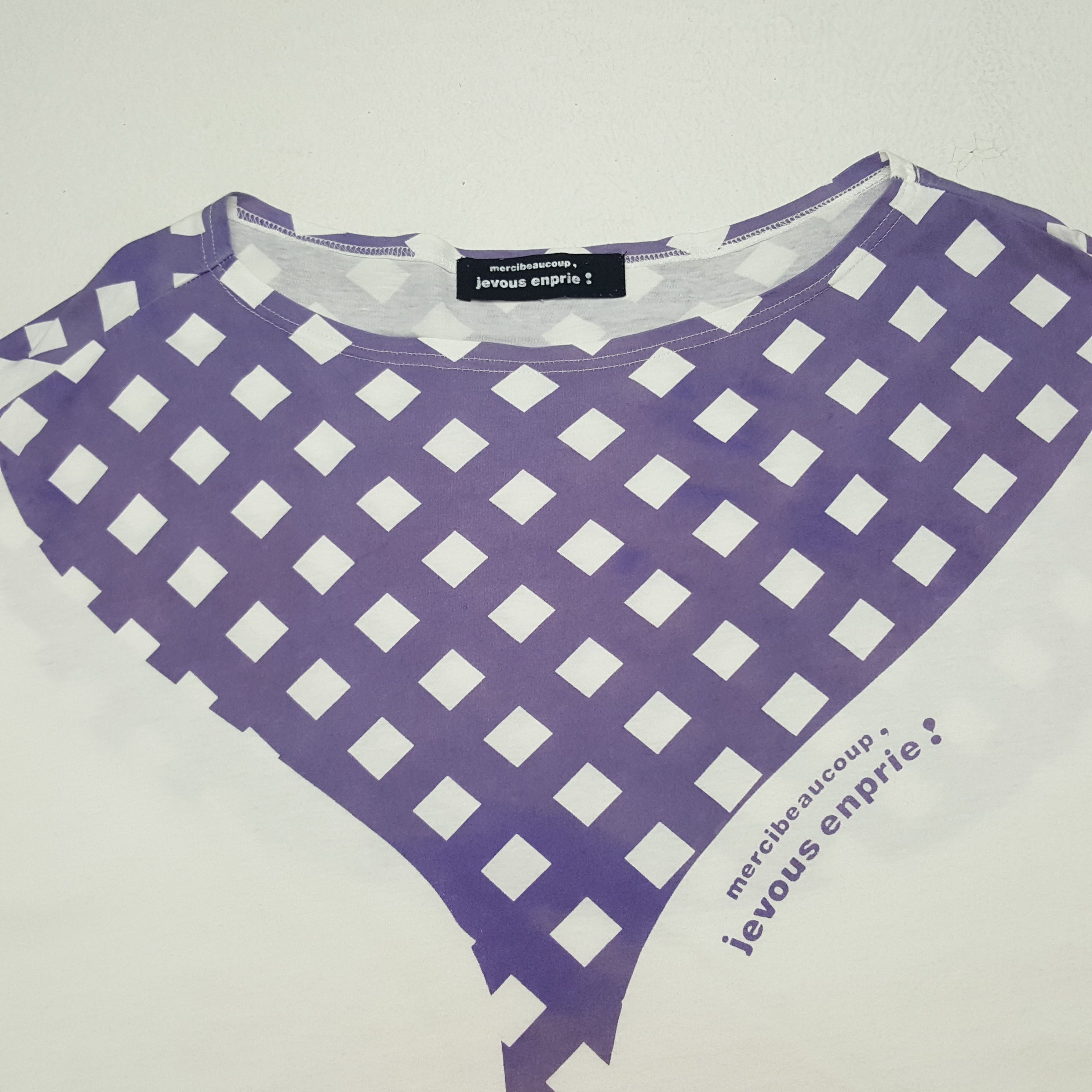 Issey Miyake × Vintage × mercibeaucoup Vintage Mercibeaucoup Jevous Enprie Issey Miyake Tshirt Size XXL / US 16-18 / IT 52-54 - 5 Thumbnail